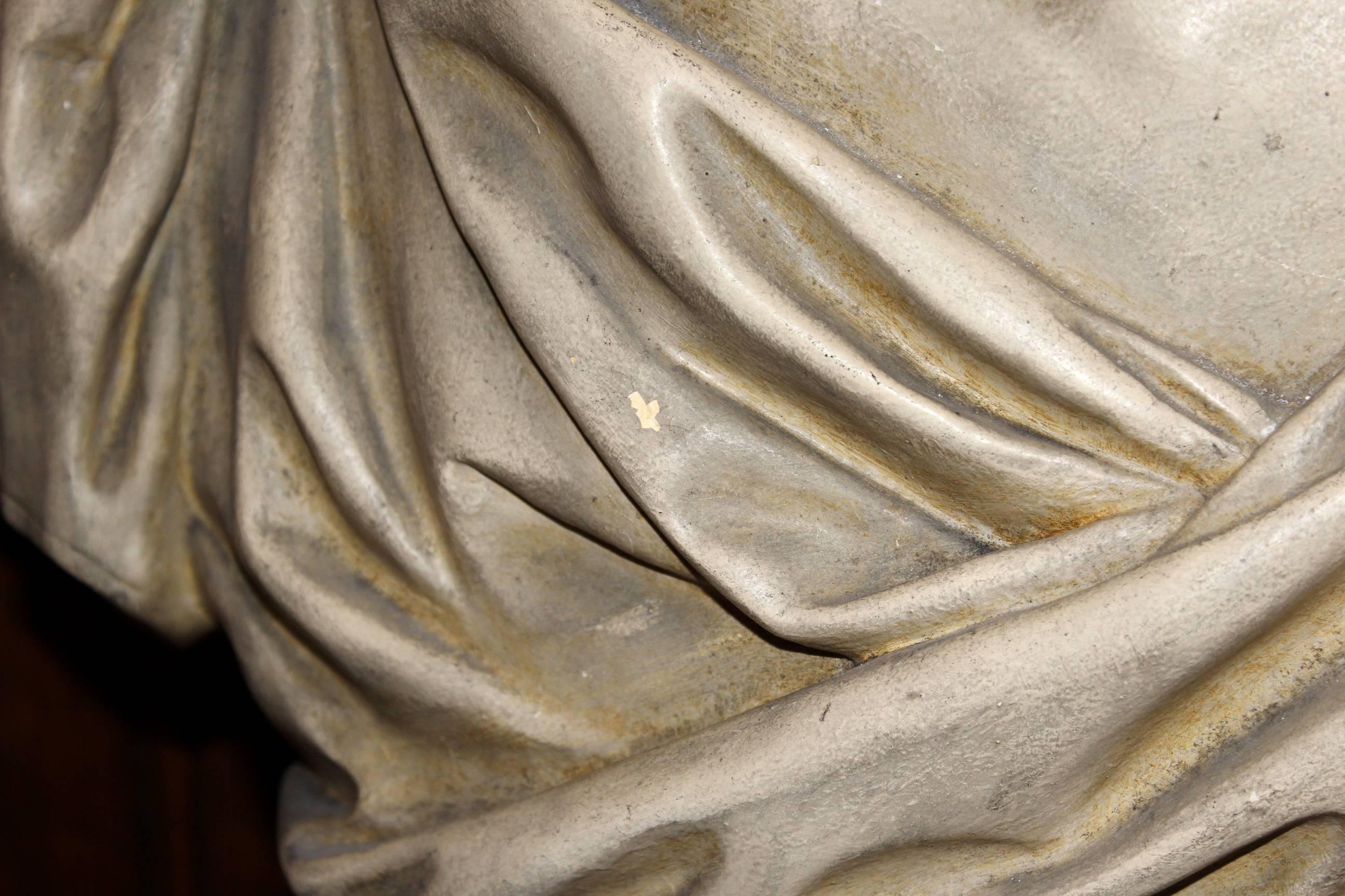 Early 20th Century Plaster Bust of George Washington with Later Pedestal 1