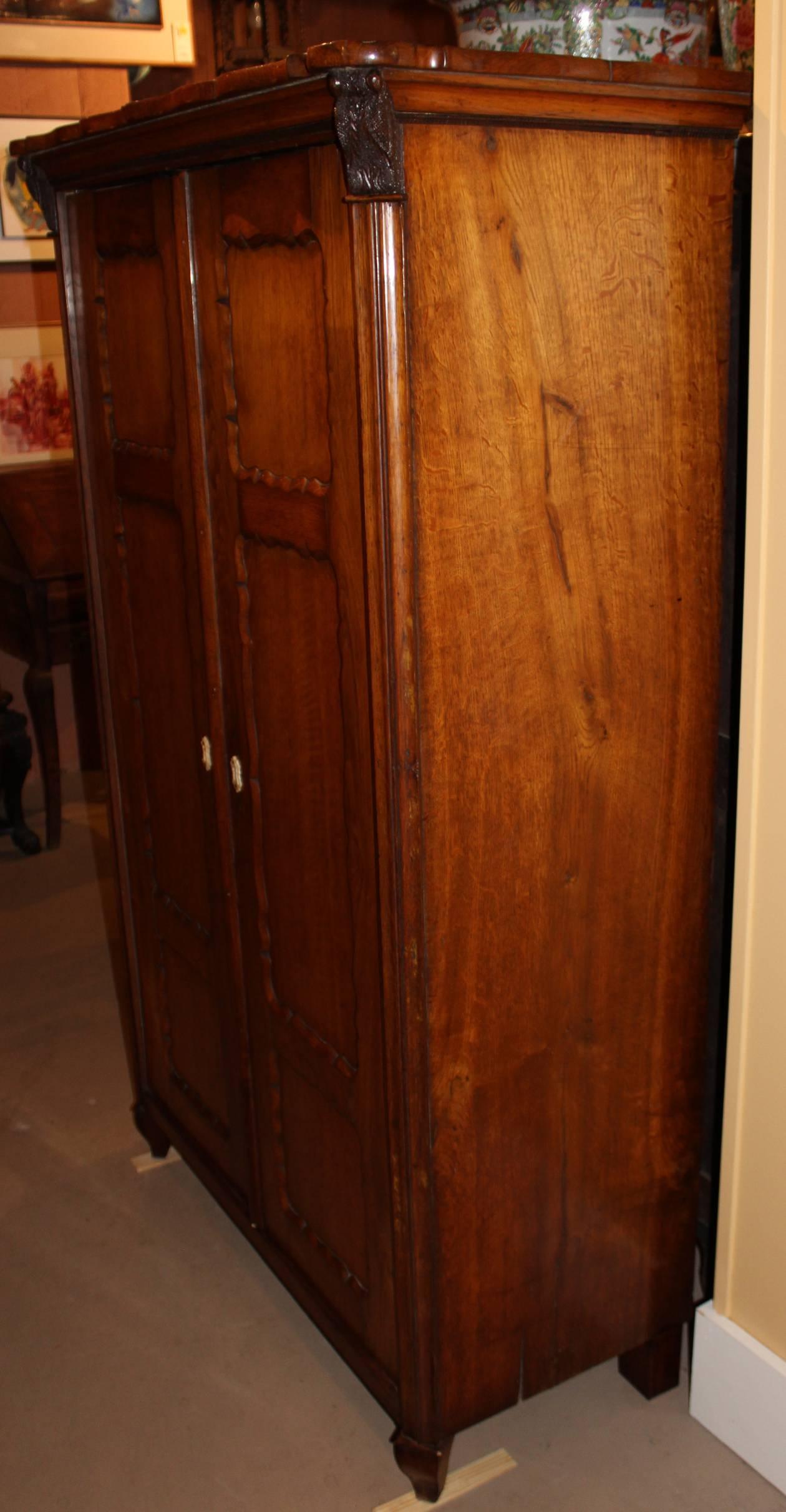 Diminutive 19th Century French Fruitwood Armoire 1