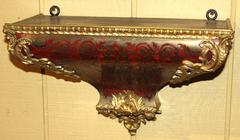 Horloge Boulle française Louis XV avec chérubin et support mural
