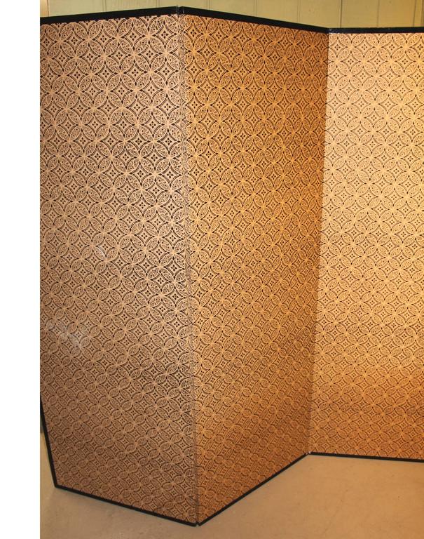 Japanese HandPainted SixPanel Screen or Room Divider For Sale at 1stDibs