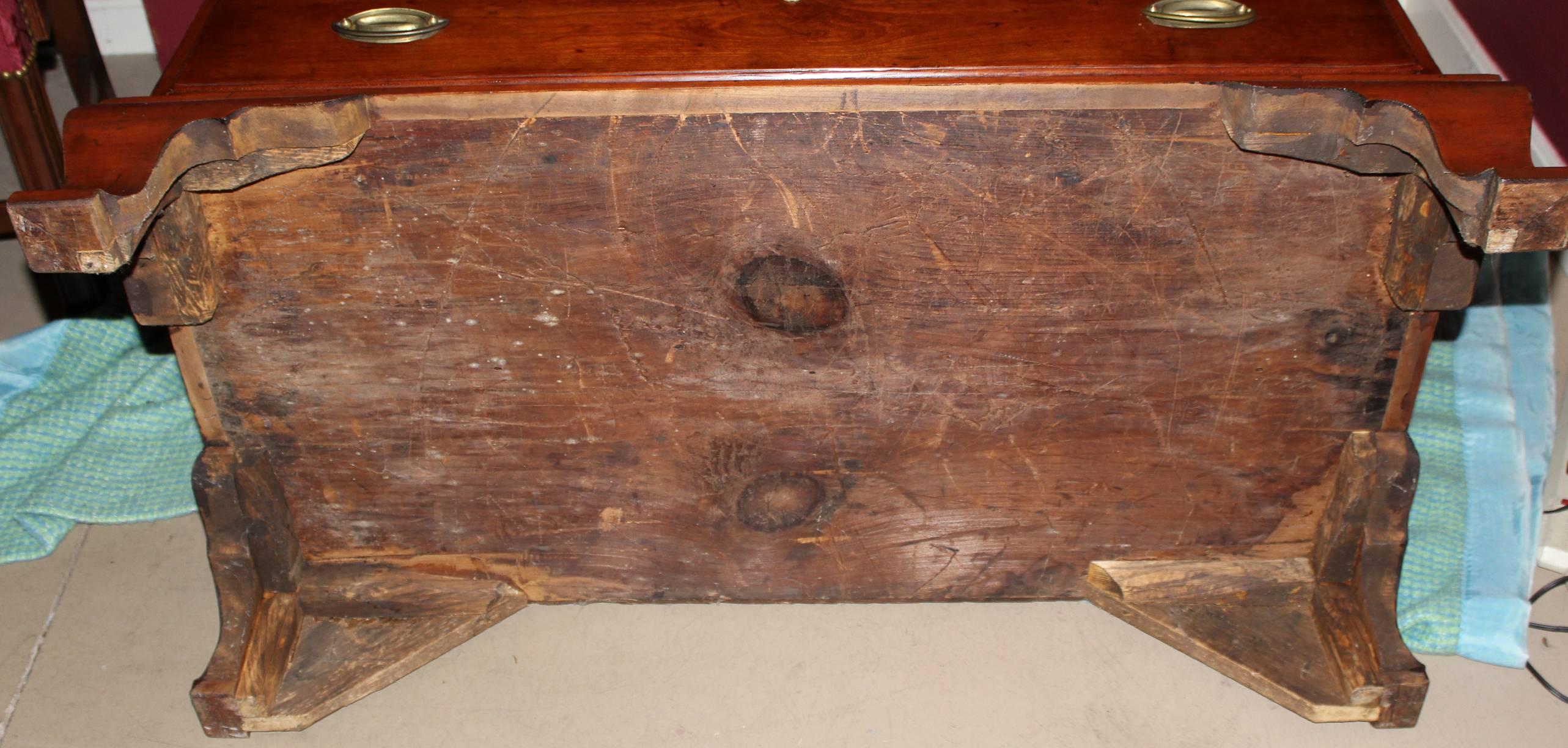 18th Century Connecticut River Valley Two-Part Cherry Chippendale Secretary 2