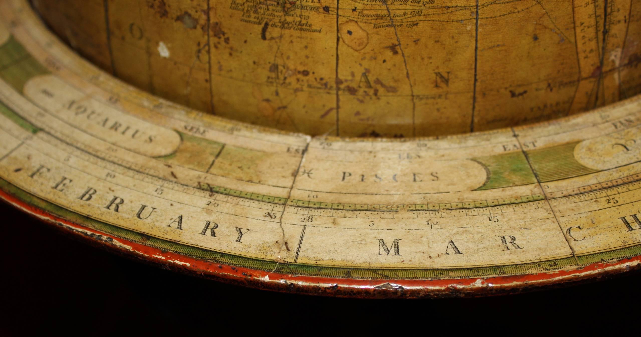 Pair of English Globes, Cary’s Terrestrial & Bardin British Celestial circa 1800 2