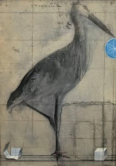 Joseph Cornell Mixed Media-Collage mit Graphit- und Papierelementen