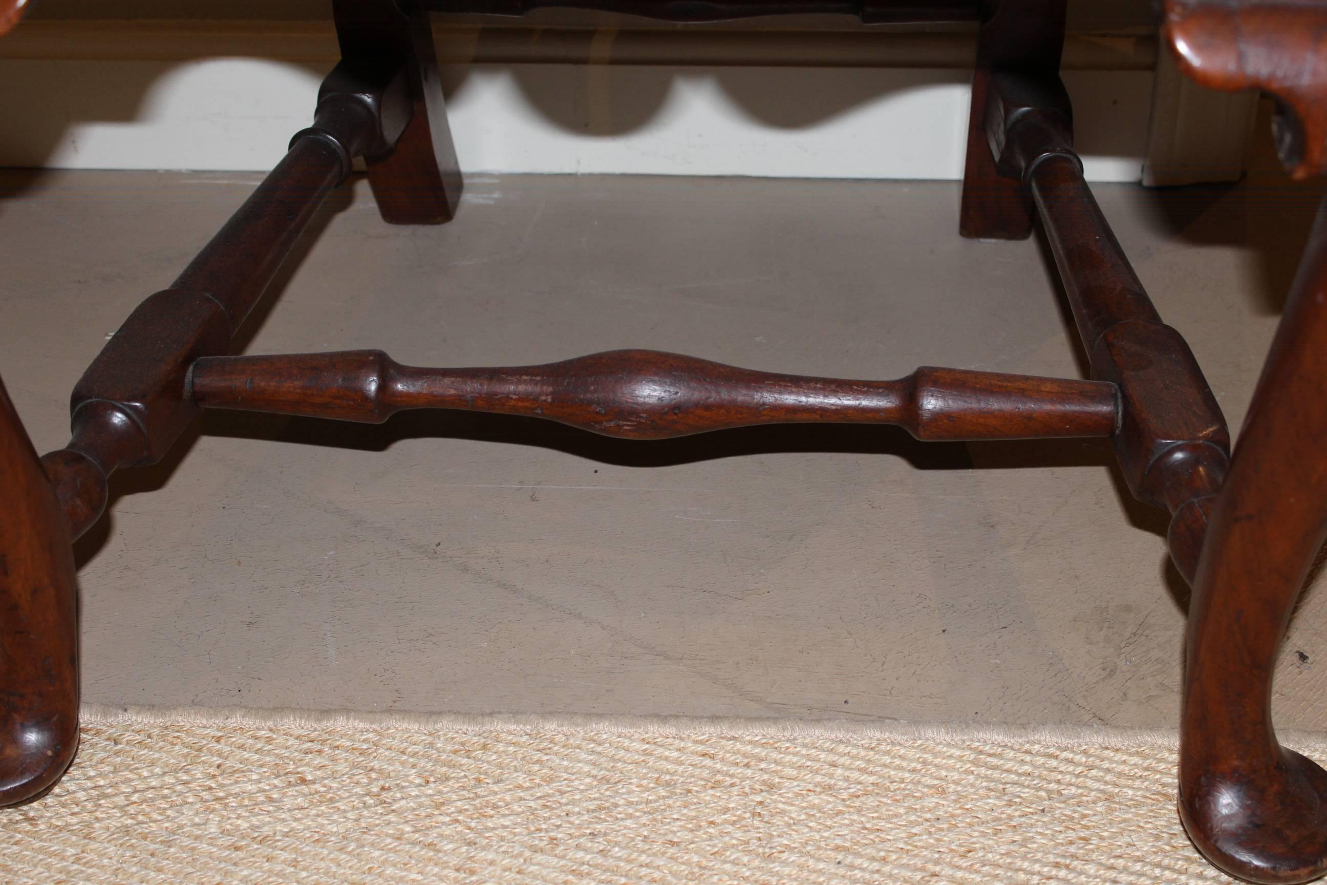 18th Century and Earlier 18th Century Boston Massachusetts Walnut Queen Anne Side Chair