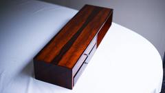 Kai Kristiansen Rare Rosewood Wall Floating Table, High Gloss Polished by Hand