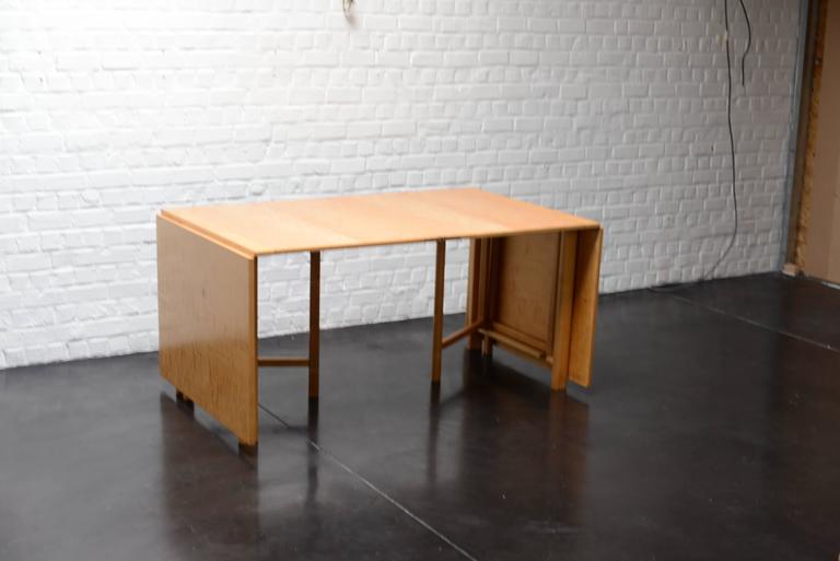 Bruno Mathsson, Maria Flap Folding Table, Beechwood Made in Sweden in ...