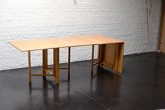 Bruno Mathsson, Maria Flap Folding Table, Beechwood Made in Sweden in 1960