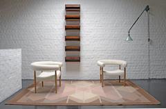 Nanna Ditzel Pair of Sausage Easy Chairs Made by Kolds Savværk, 1958