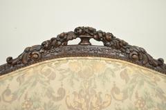 1930s French Louis XV Hollywood Regency Style Finely Carved Mahogany Sofa