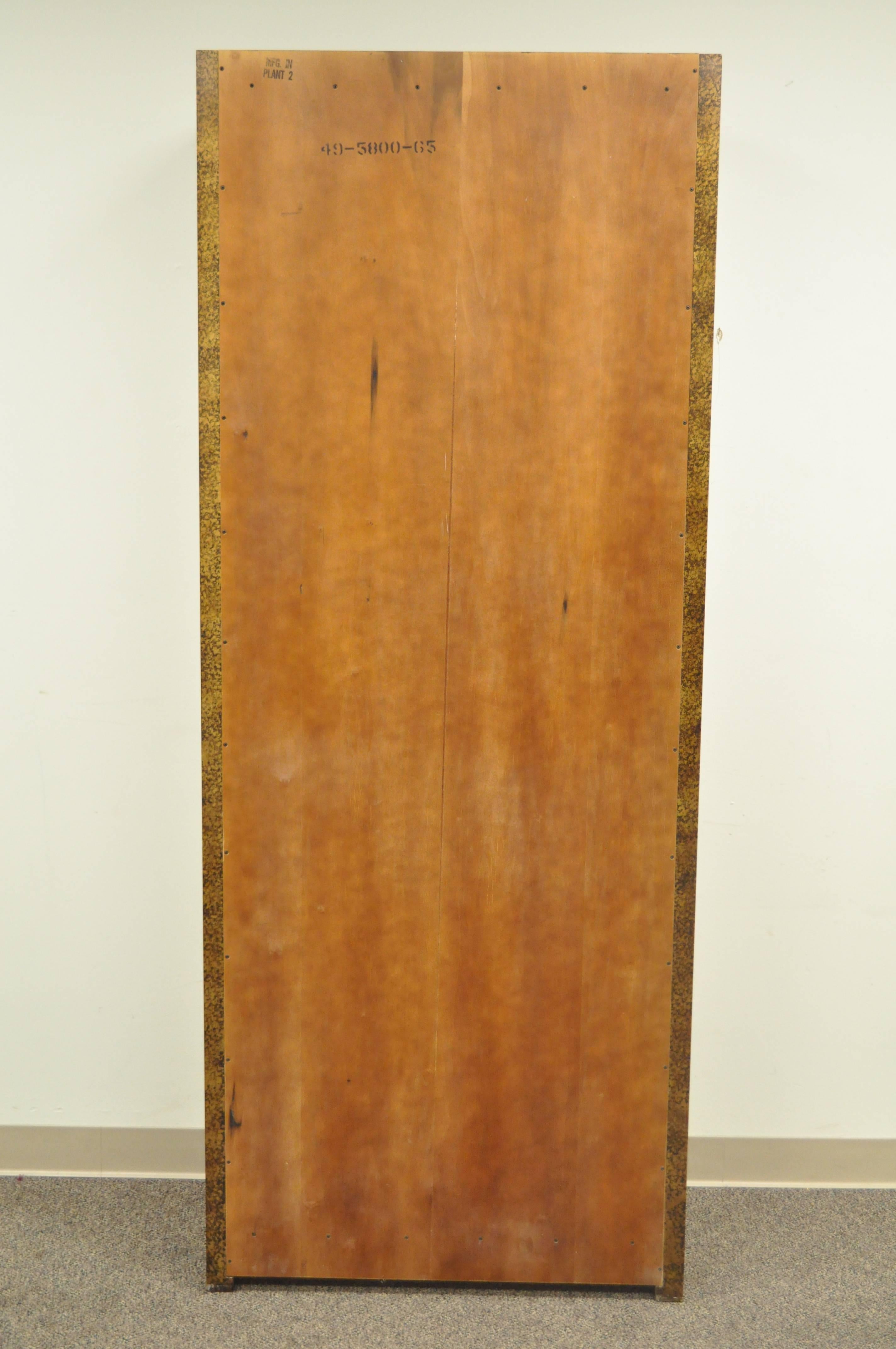 Mid-Century Modern Rosewood & Glass Henredon Oil Drop Etagerè Bookcase Shelf In Good Condition In Philadelphia, PA