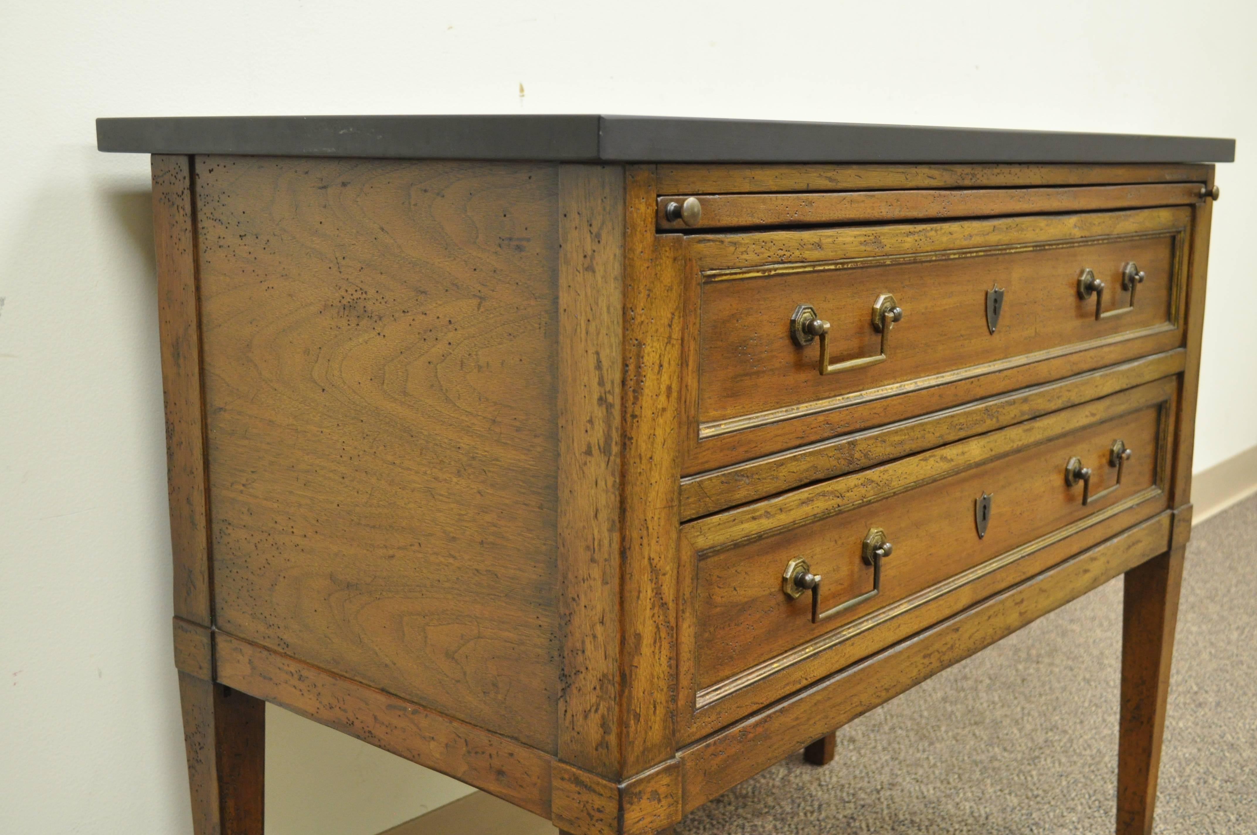 American Customwood Harrison, Ny French Directoire Style Custom-Made Slate Top Commode