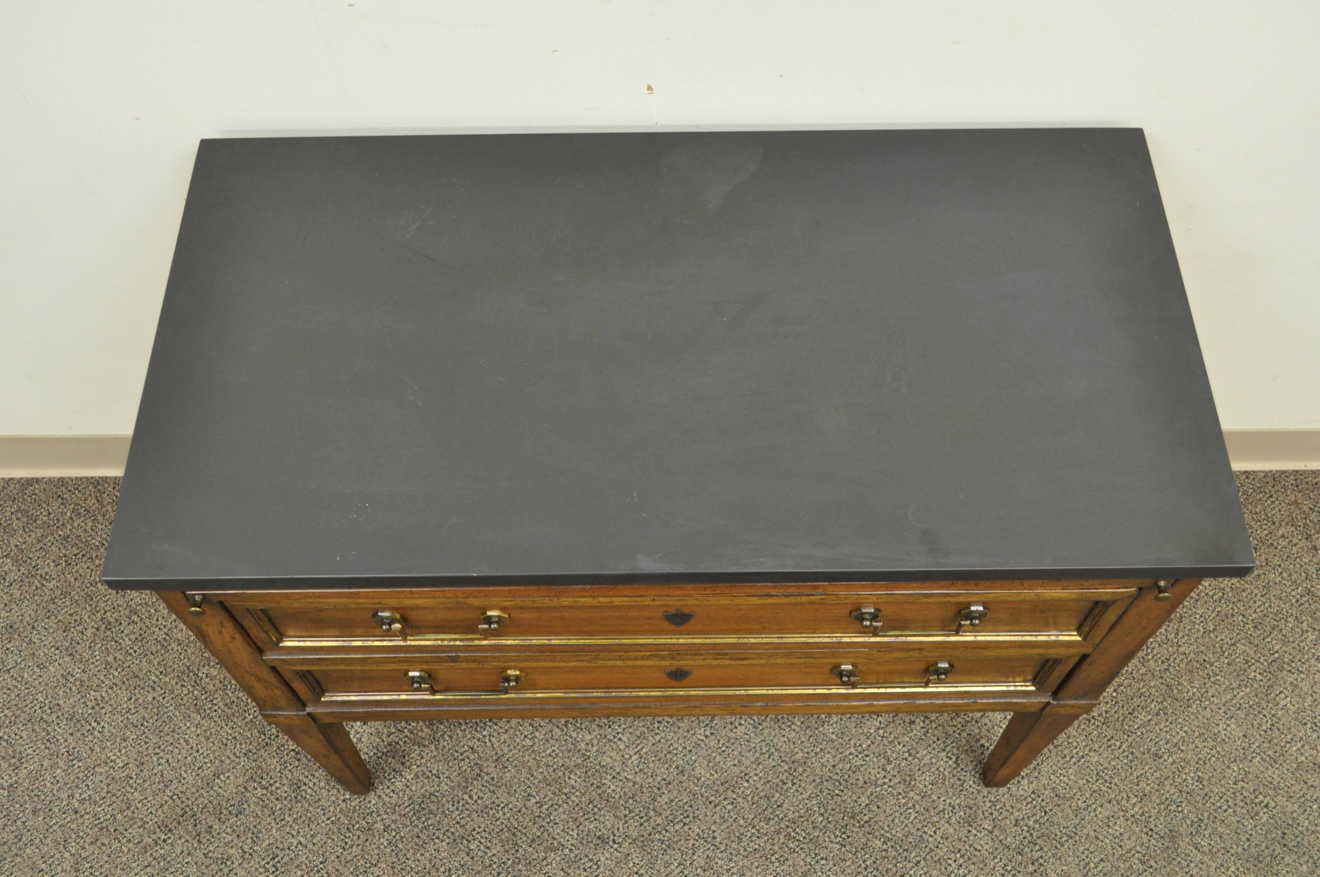 Customwood Harrison, Ny French Directoire Style Custom-Made Slate Top Commode 1