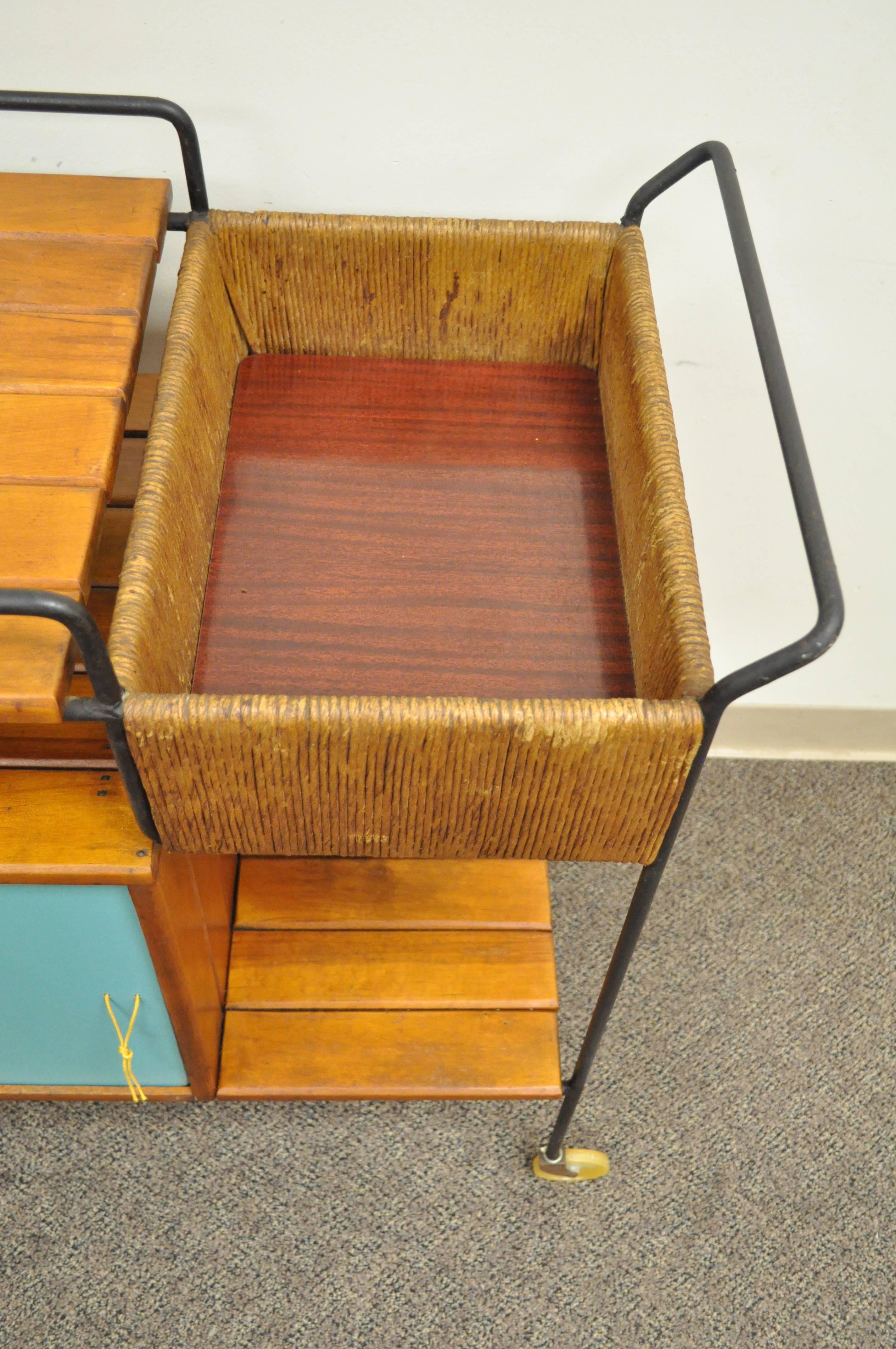 vintage mid century bar cart