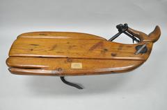 WWII Molly Pitcher '1943' Ship Hatch Whale Form Anchor Nautical Coffee Table