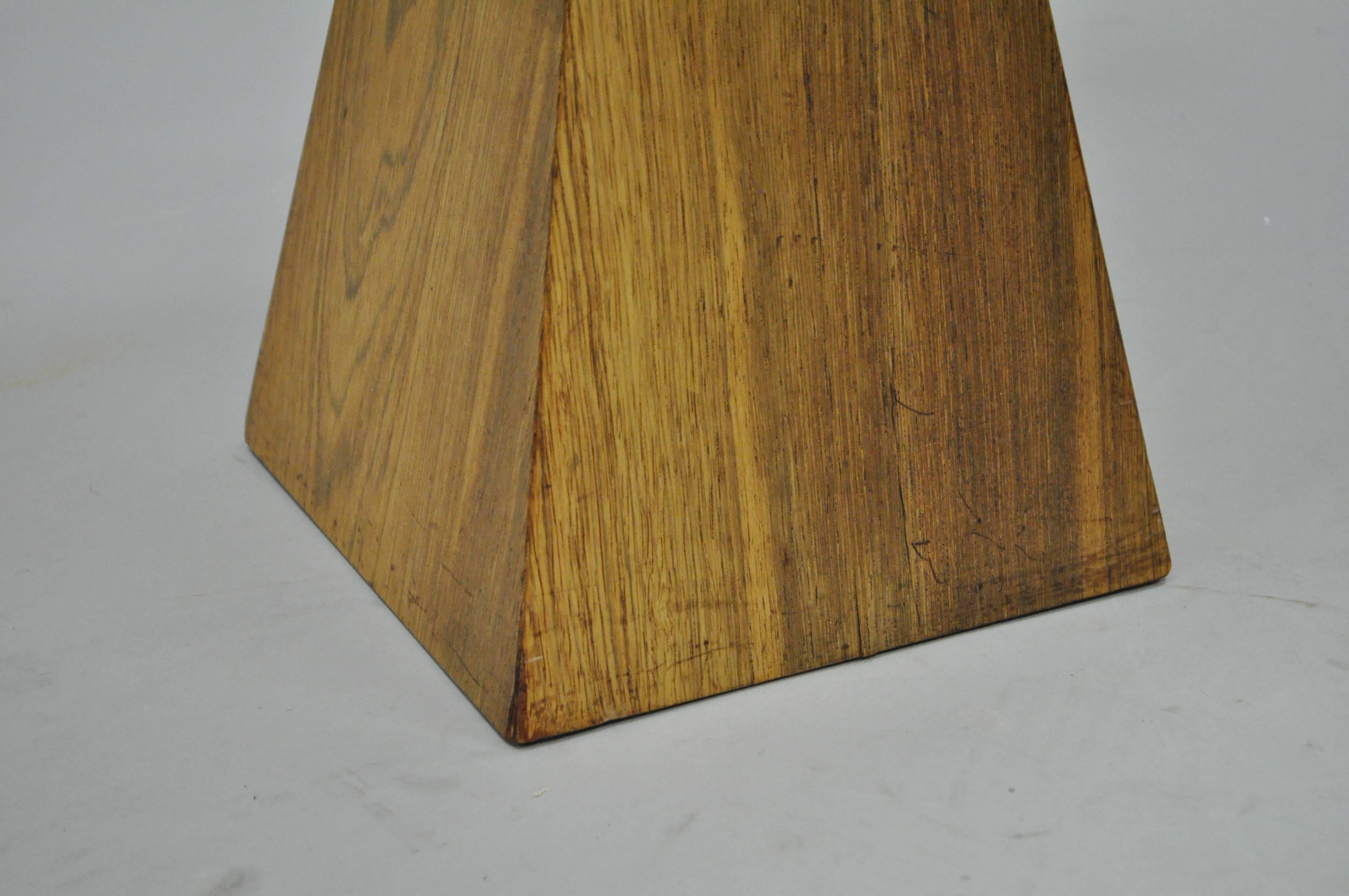 American Harvey Probber Mid-Century Modern Wenge Wood Pyramid Occasional Side Table For Sale