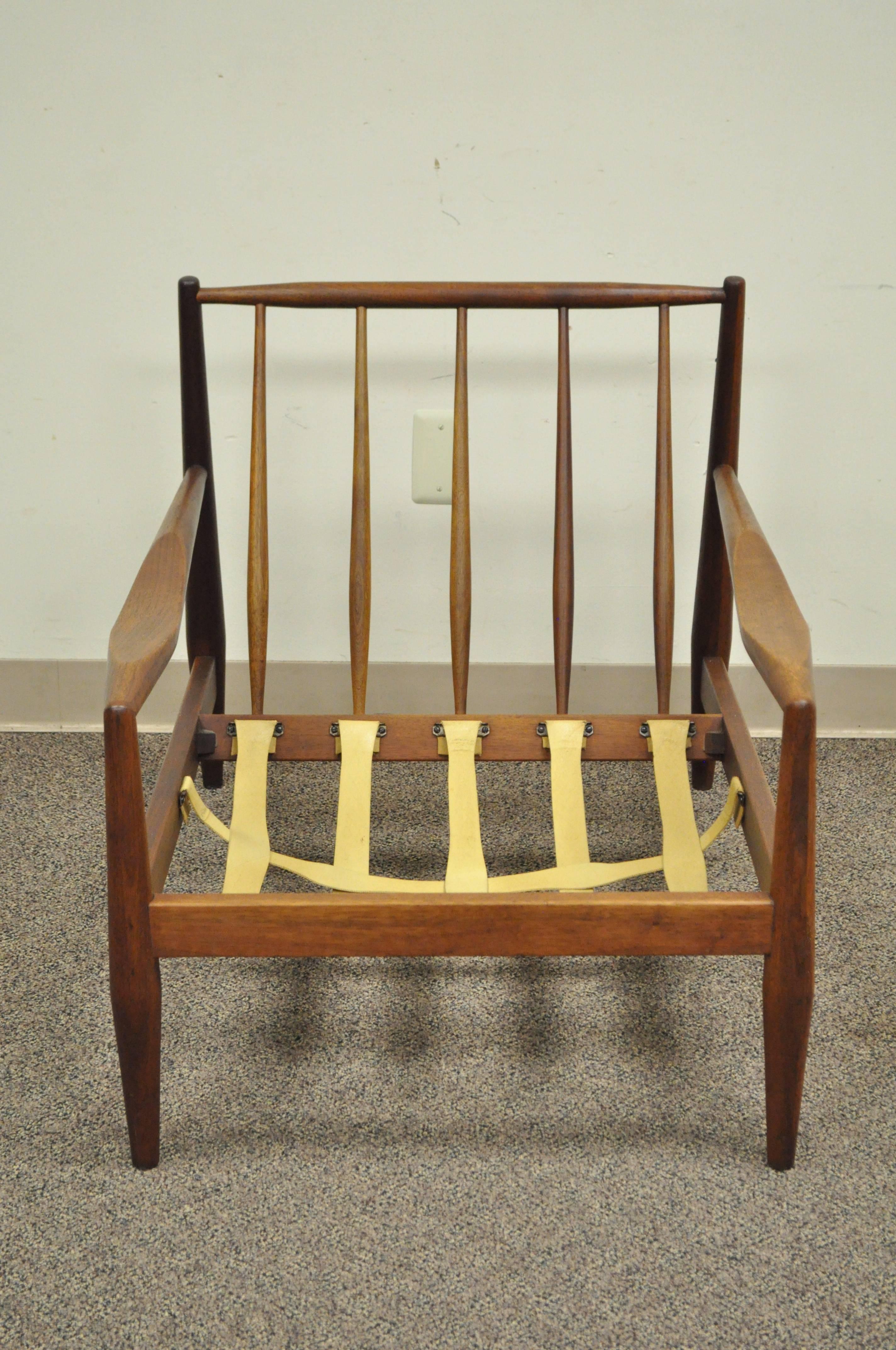 Vintage Adrian Pearsall Craft Assoc Mid-Century Modern Walnut Lounge Chair 843-C 2