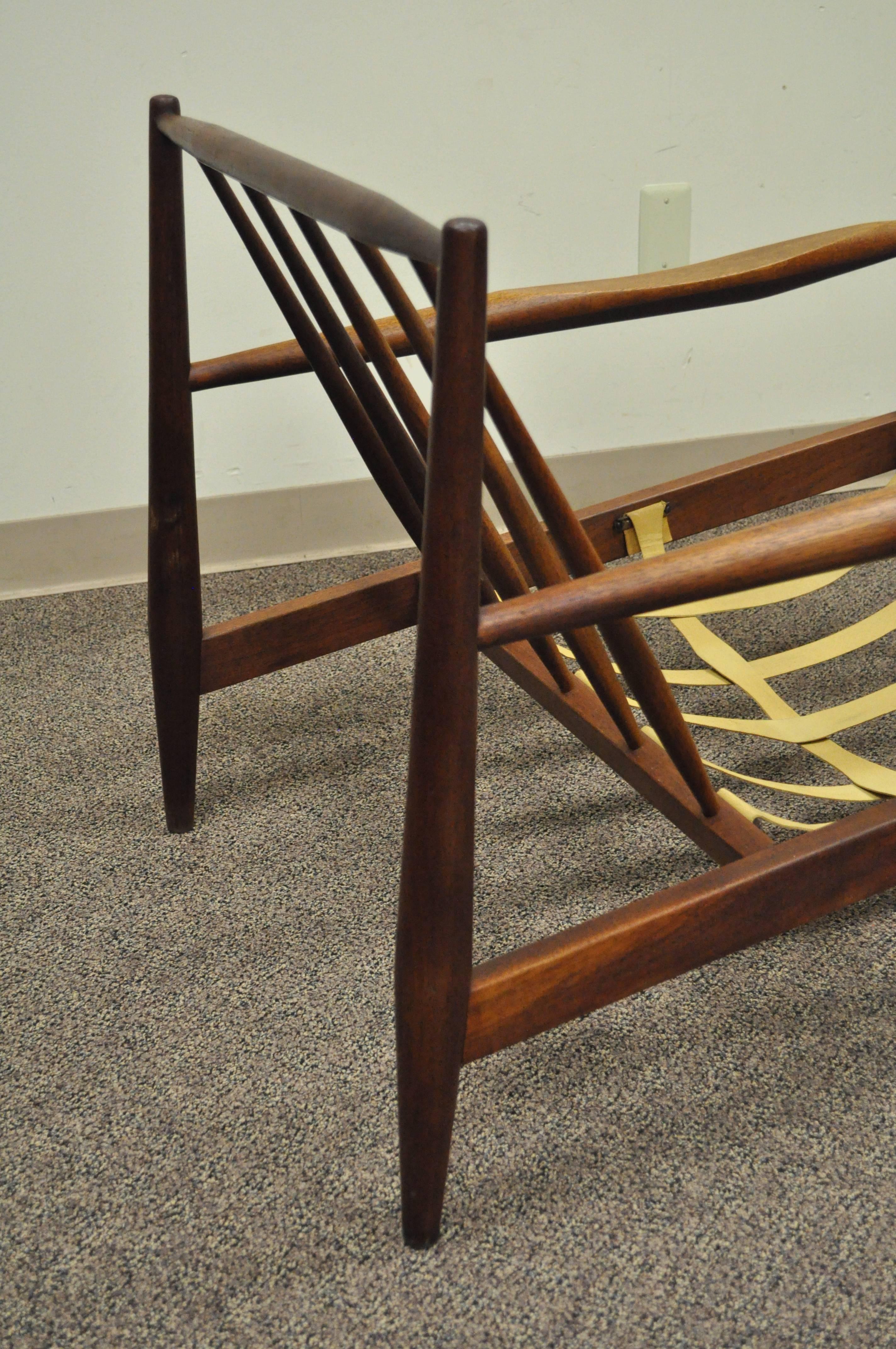 Vintage Adrian Pearsall Craft Assoc Mid-Century Modern Walnut Lounge Chair 843-C 1