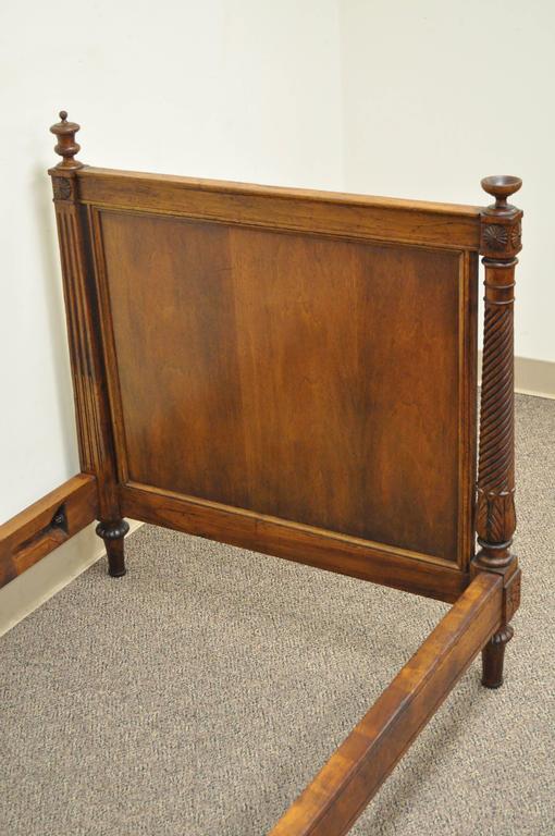 Antique French Louis XVI Directoire Style Carved Walnut Italian Daybed