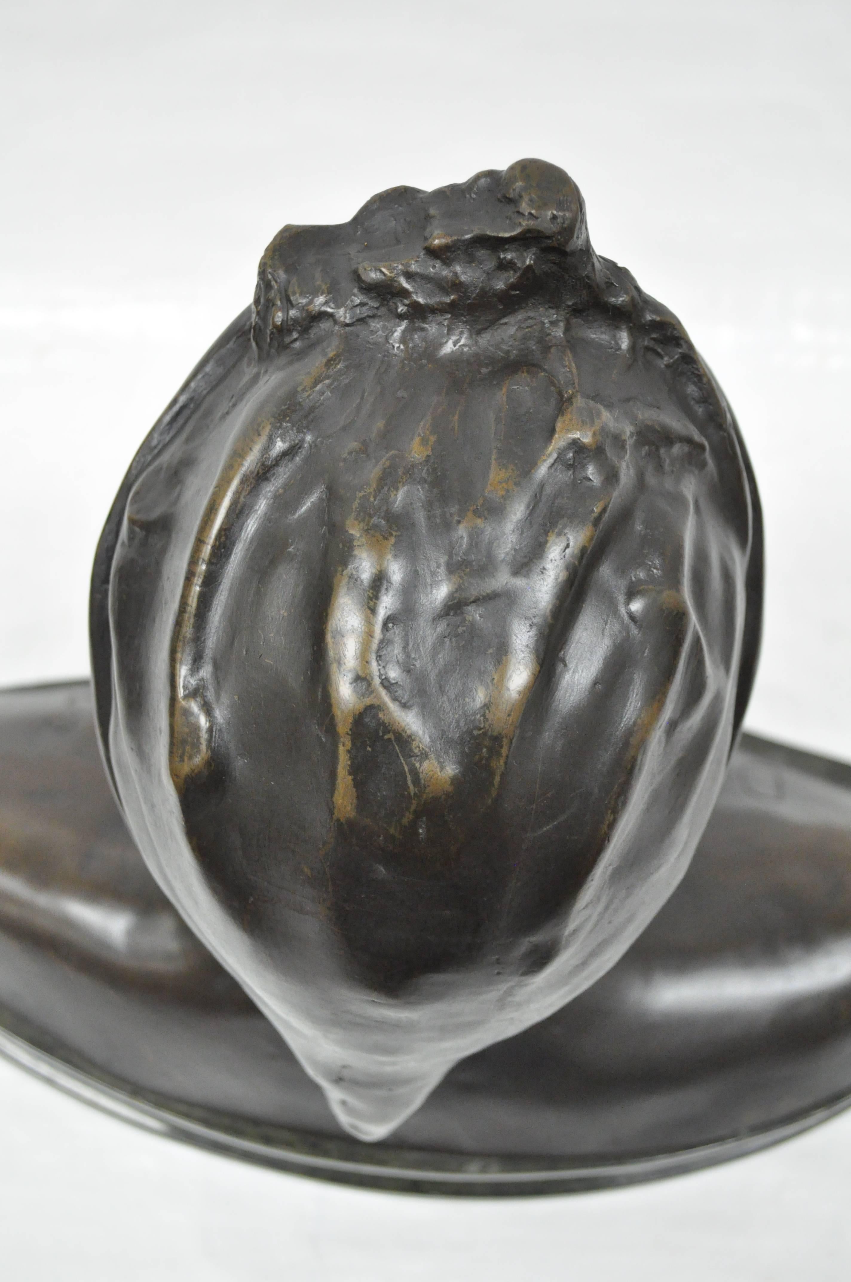 Cast Bronze Dante Alighieri Grand Tour Bust Sculpture Statue on Marble In Good Condition For Sale In Philadelphia, PA