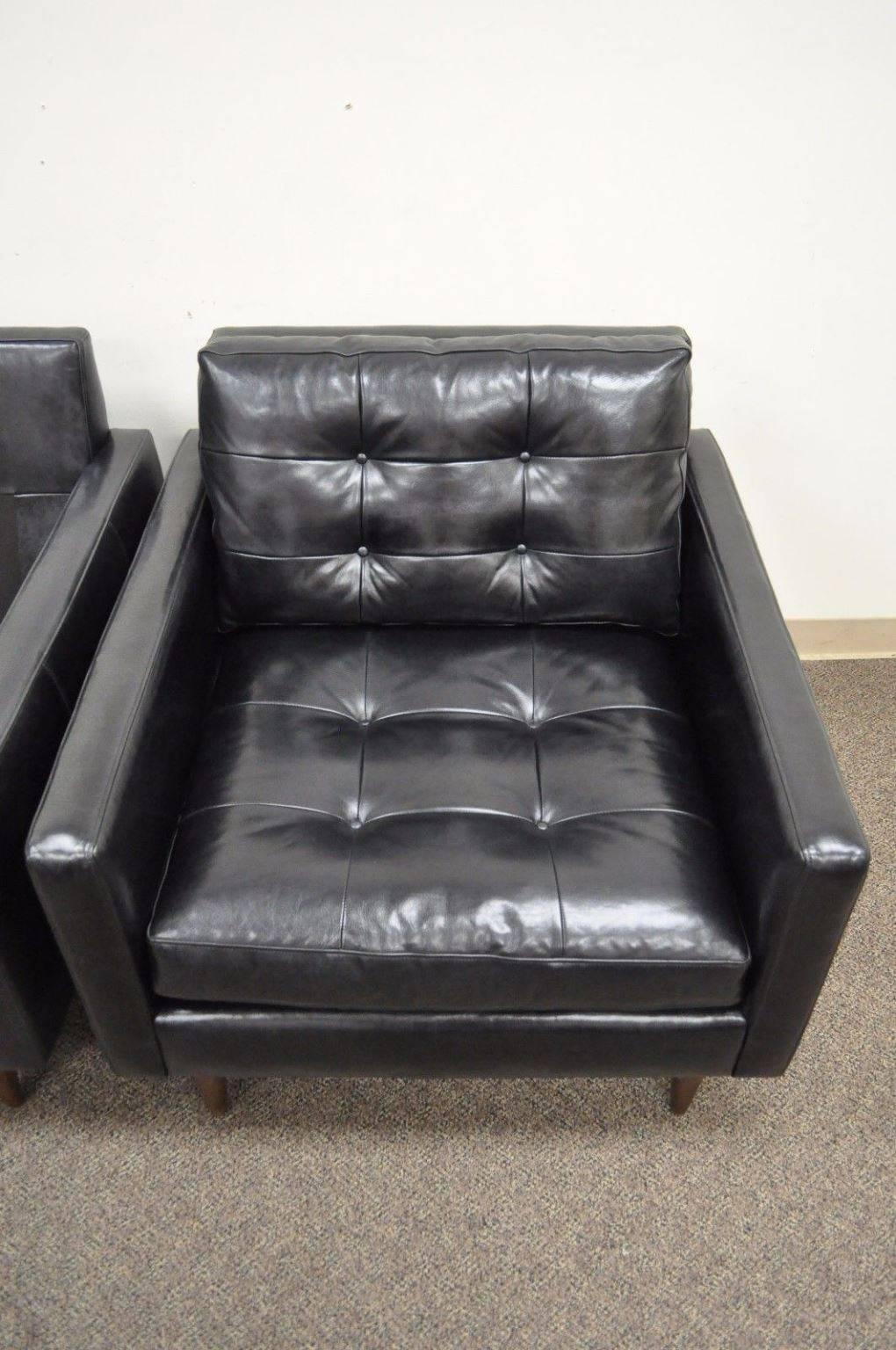 petrie leather chair