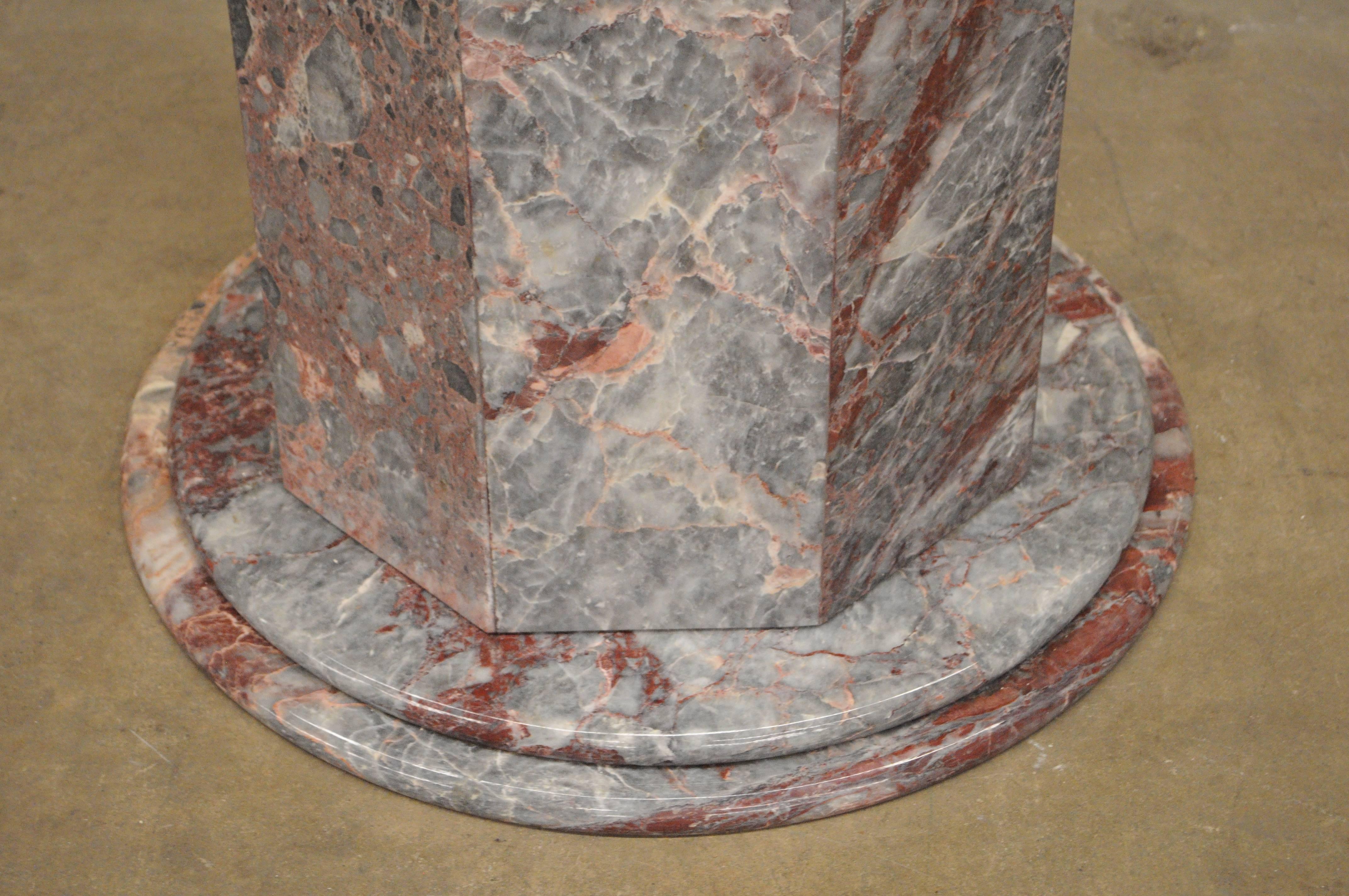 marble with pink veins