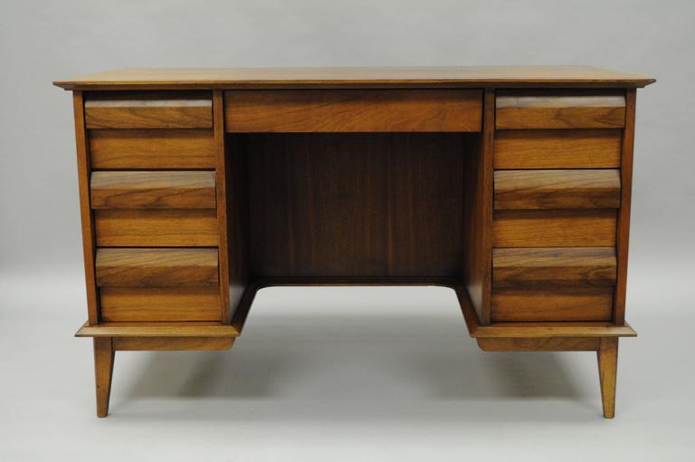 Lane Altavista “First Edition” Tambour Door Bookcase Front Kneehole