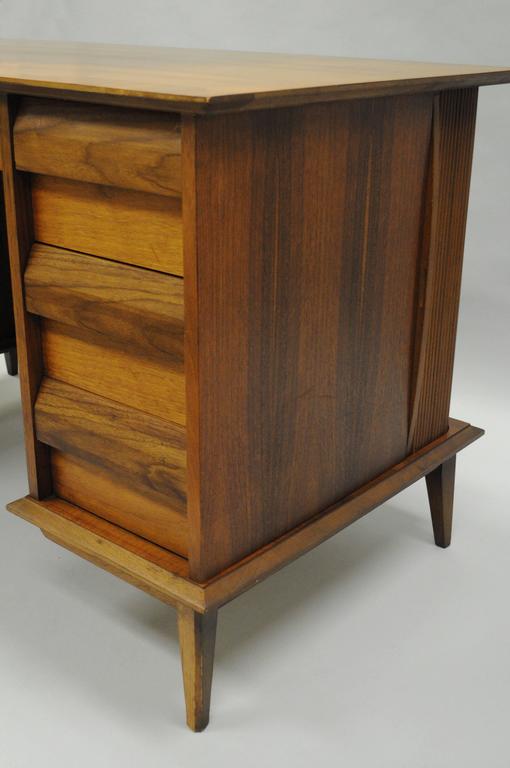 Lane Altavista “First Edition” Tambour Door Bookcase Front Kneehole