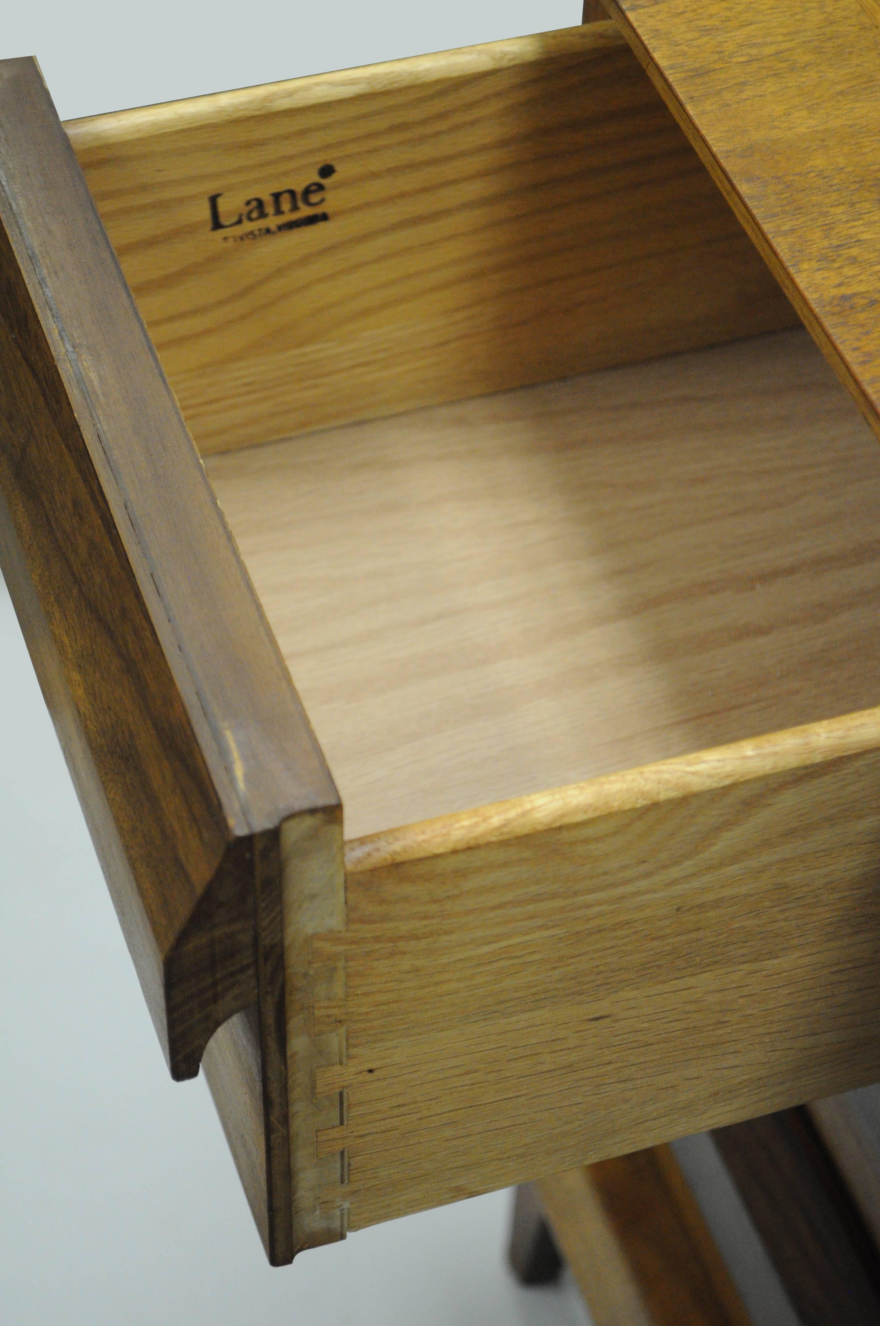 Teak Lane Altavista “First Edition” Tambour Door Bookcase Front Kneehole Writing Desk