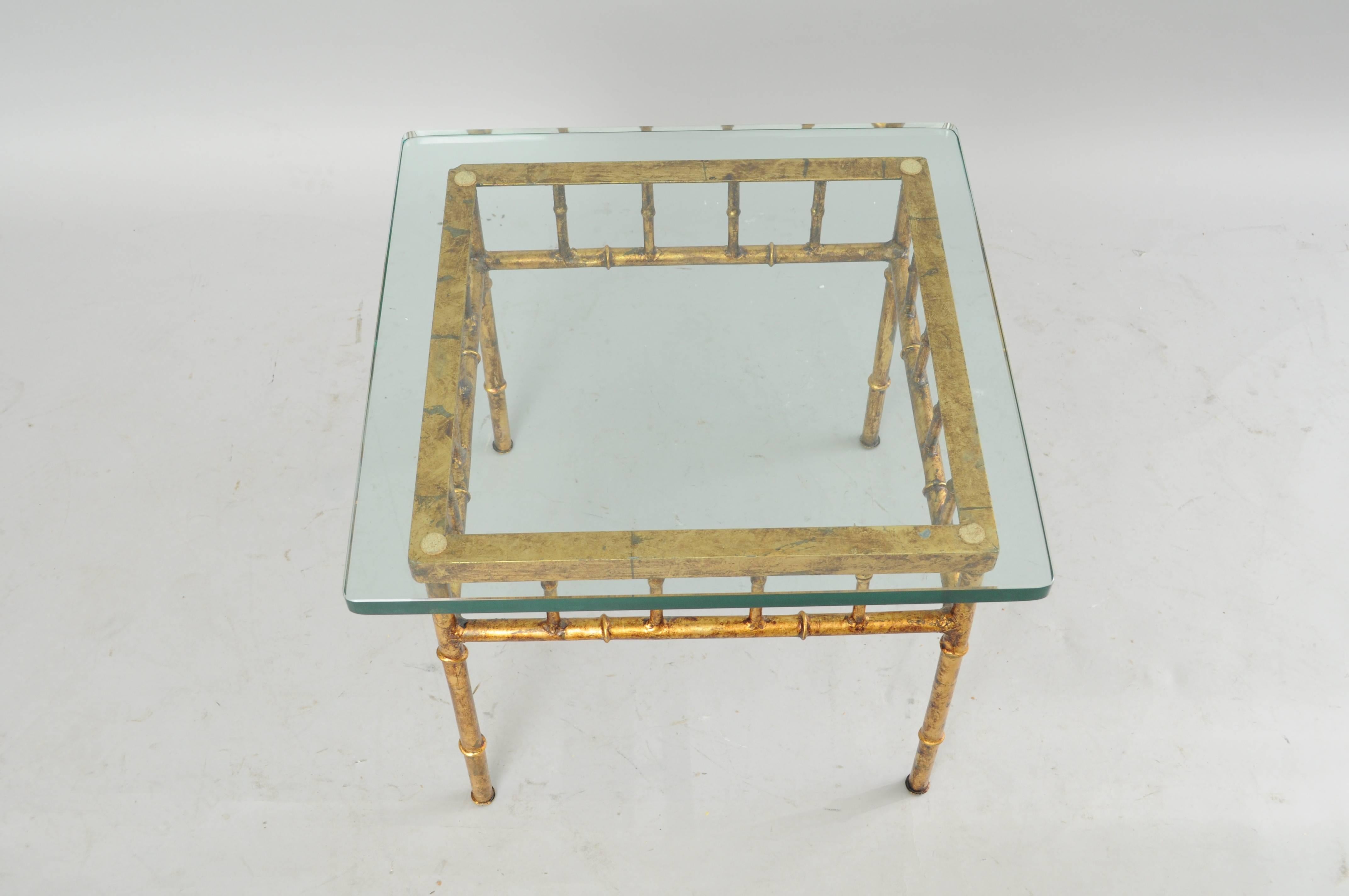 bamboo glass table