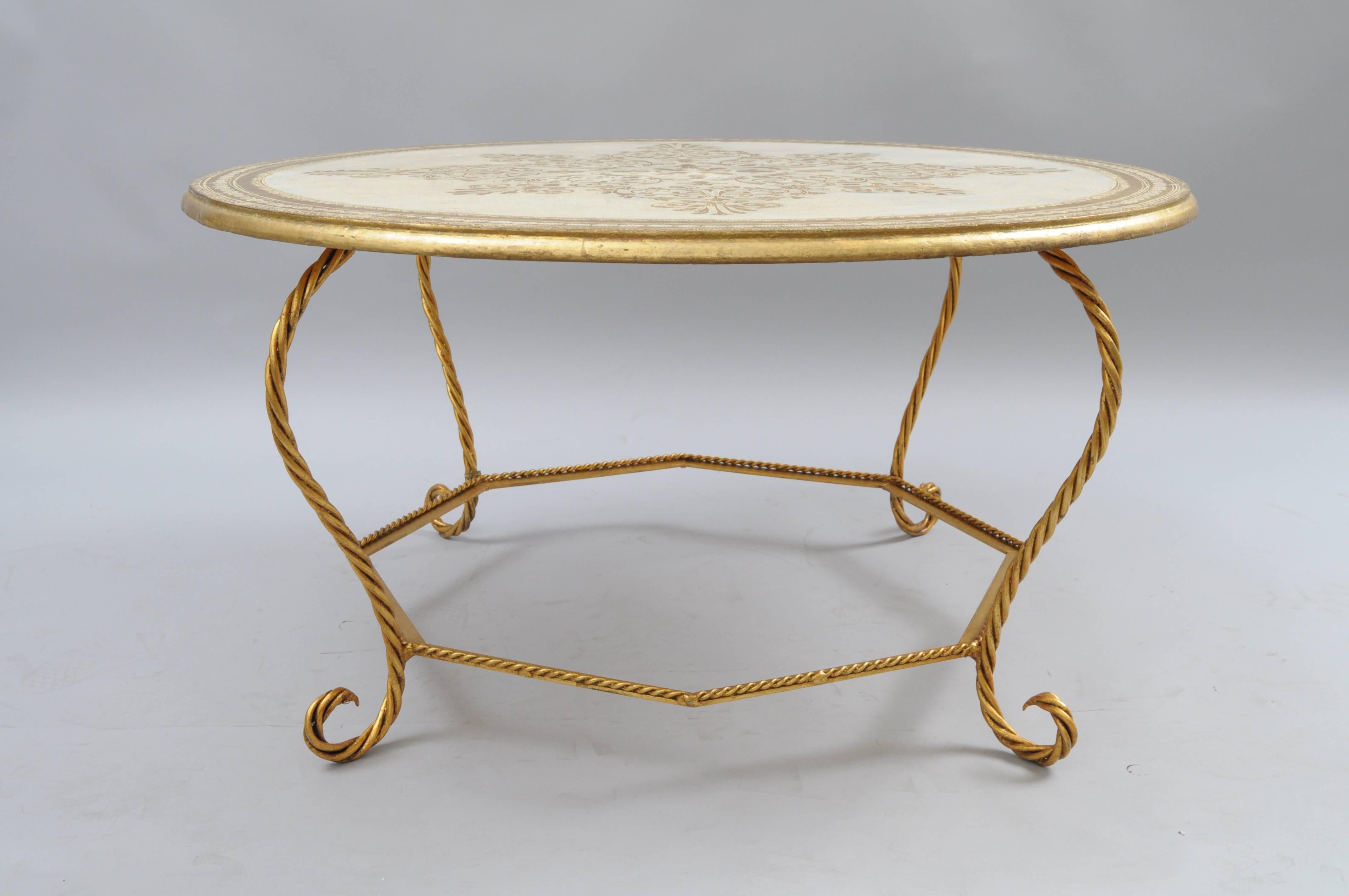 gold wood coffee table