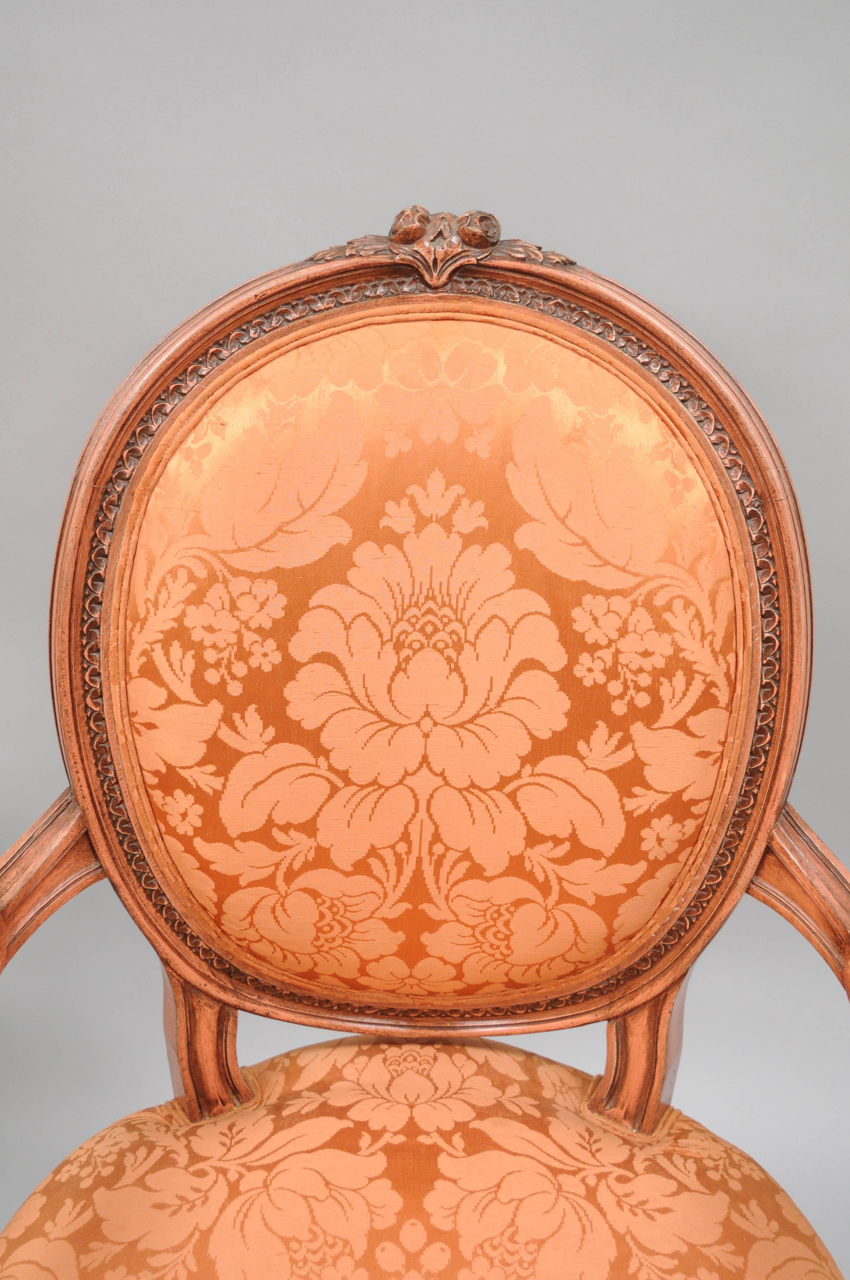 oval back louis xvi side chair