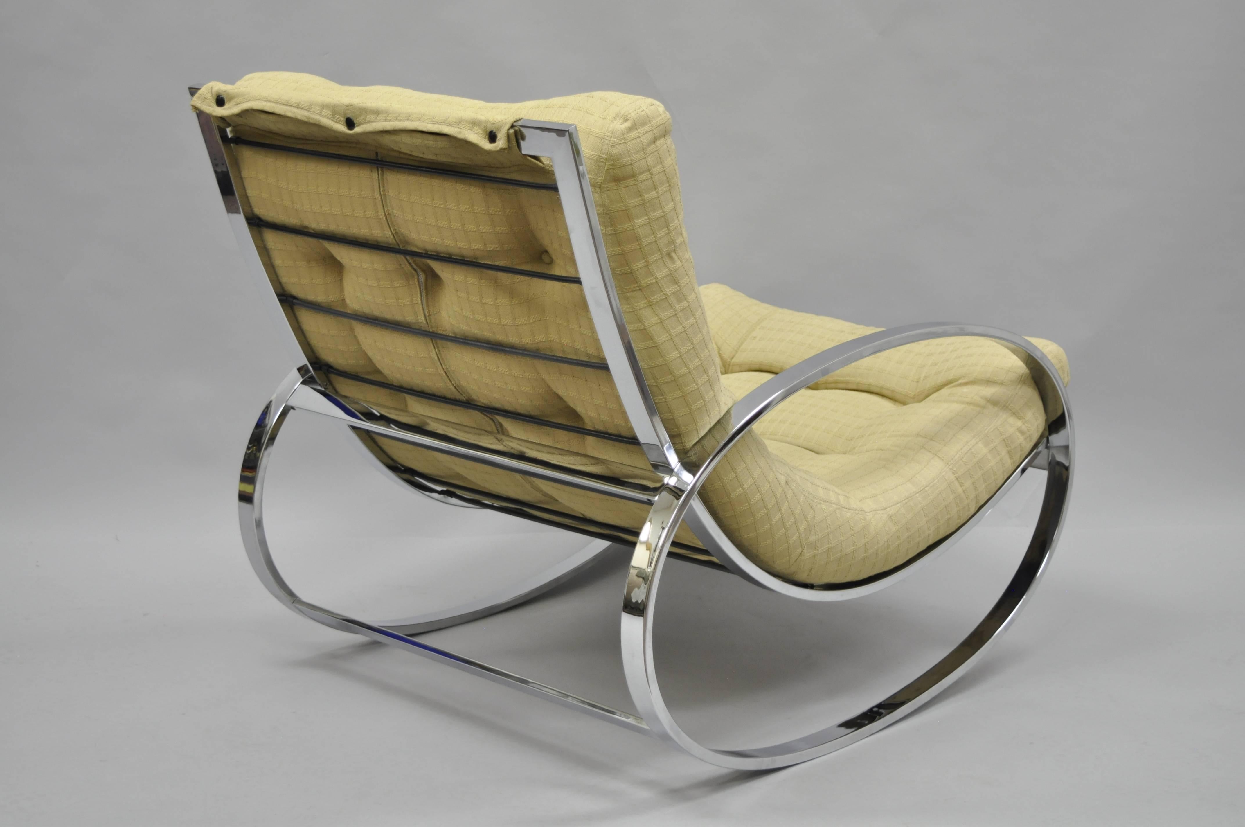 milo baughman rocking chair