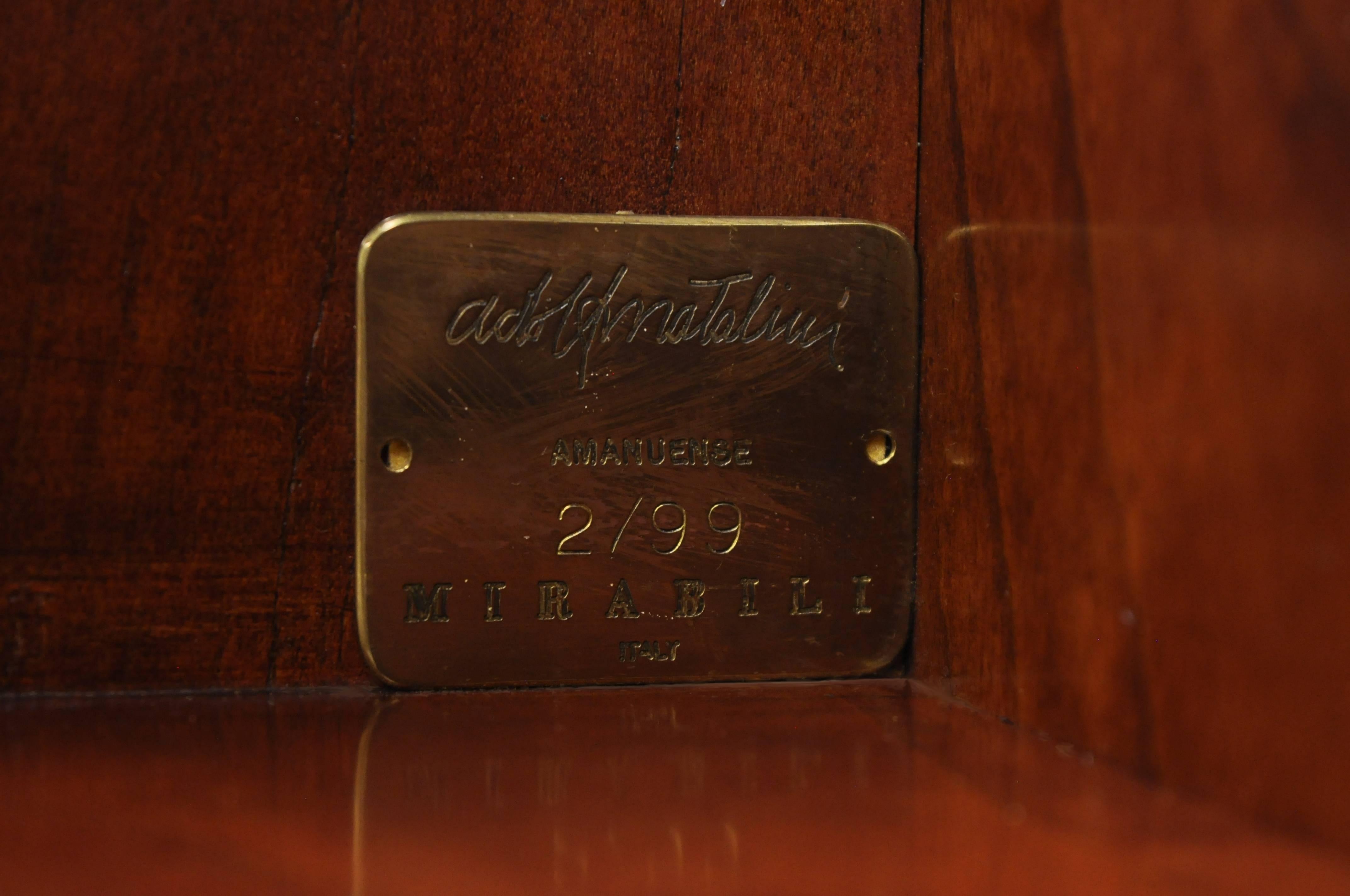 Neoclassical Amanuense Secretary Desk by Adolfo Natalini for Mirabili Limited Edition 2/99