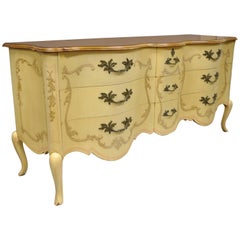 French Provincial Louis XV Style Cherry Long Dresser Credenza by John Widdicomb
