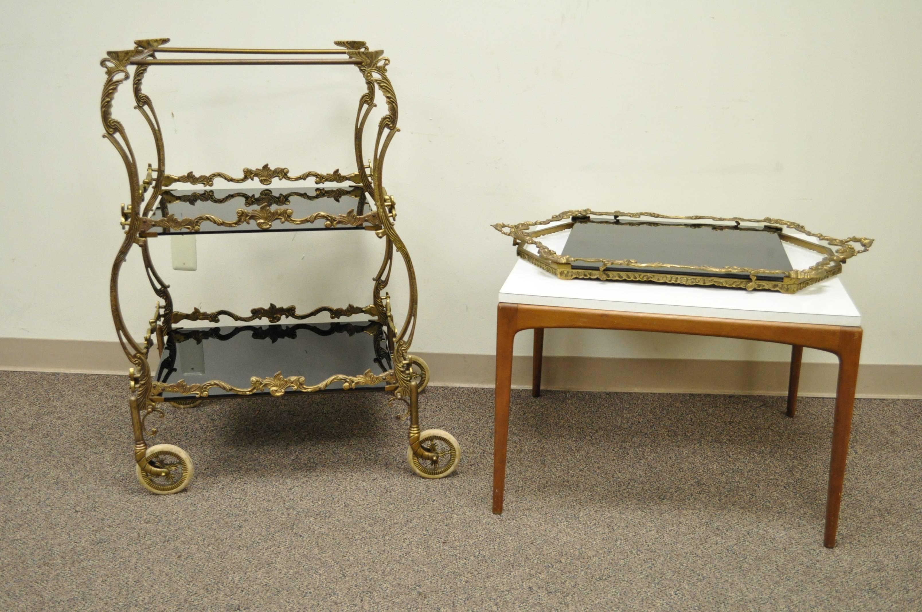 ornate bar cart
