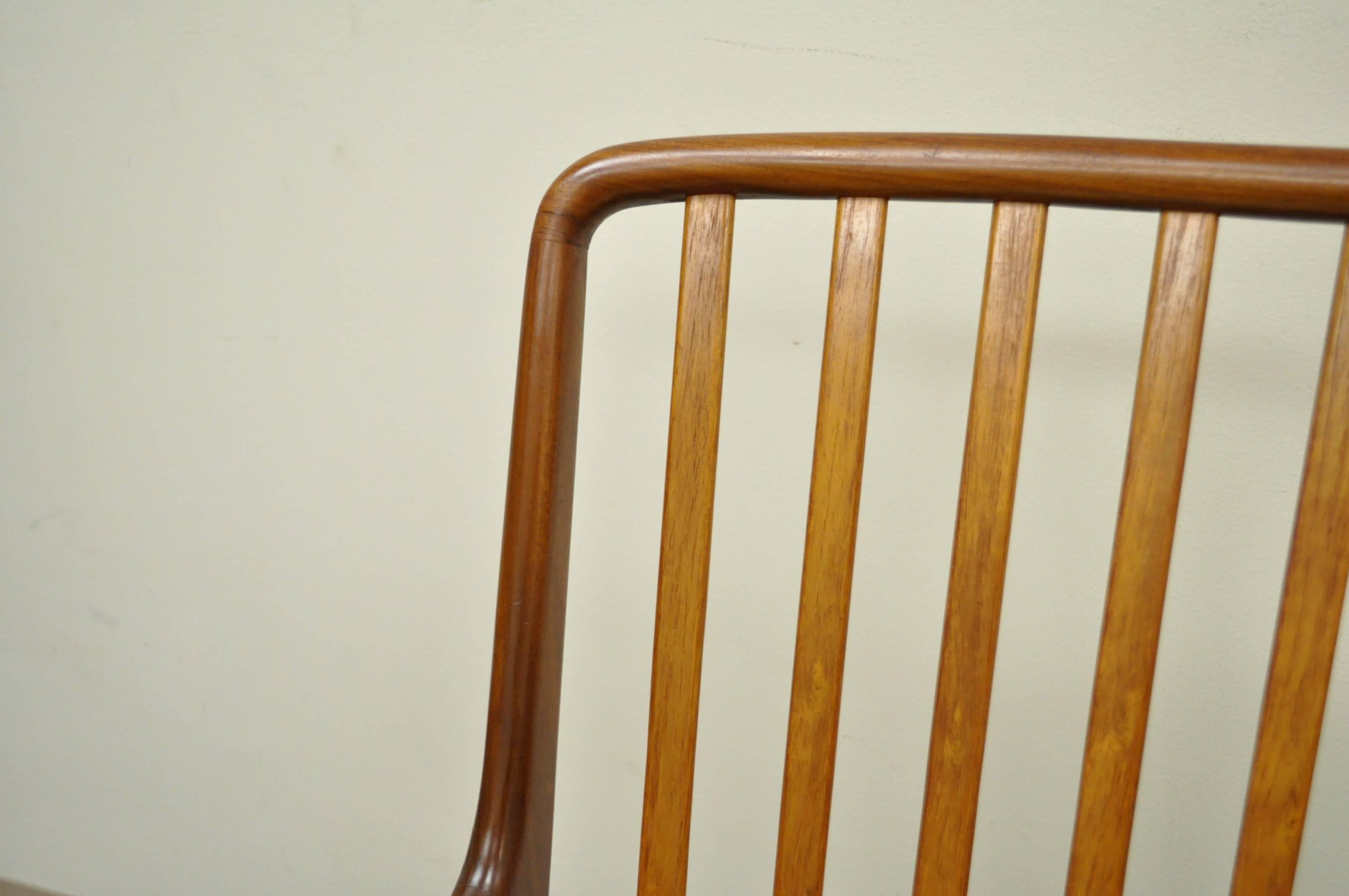 20th Century Set of Six Teak Danish Modern Dining Chairs by Svend A. Madsen for Moreddi For Sale