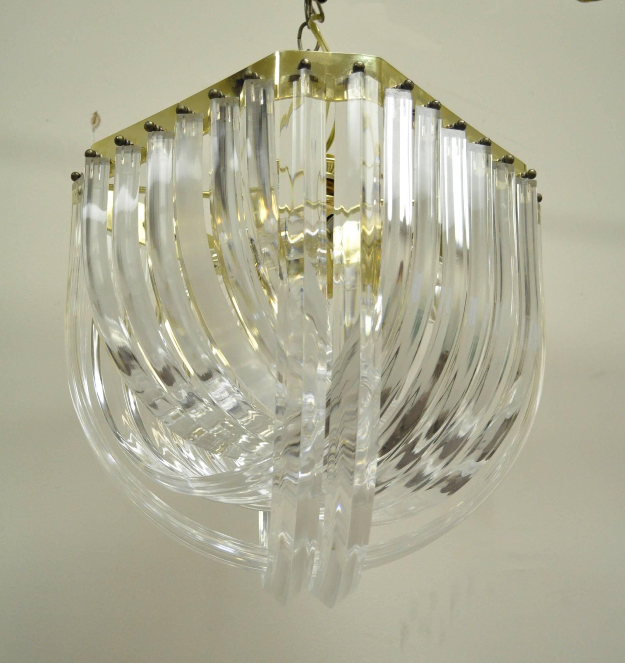 vintage lucite chandelier