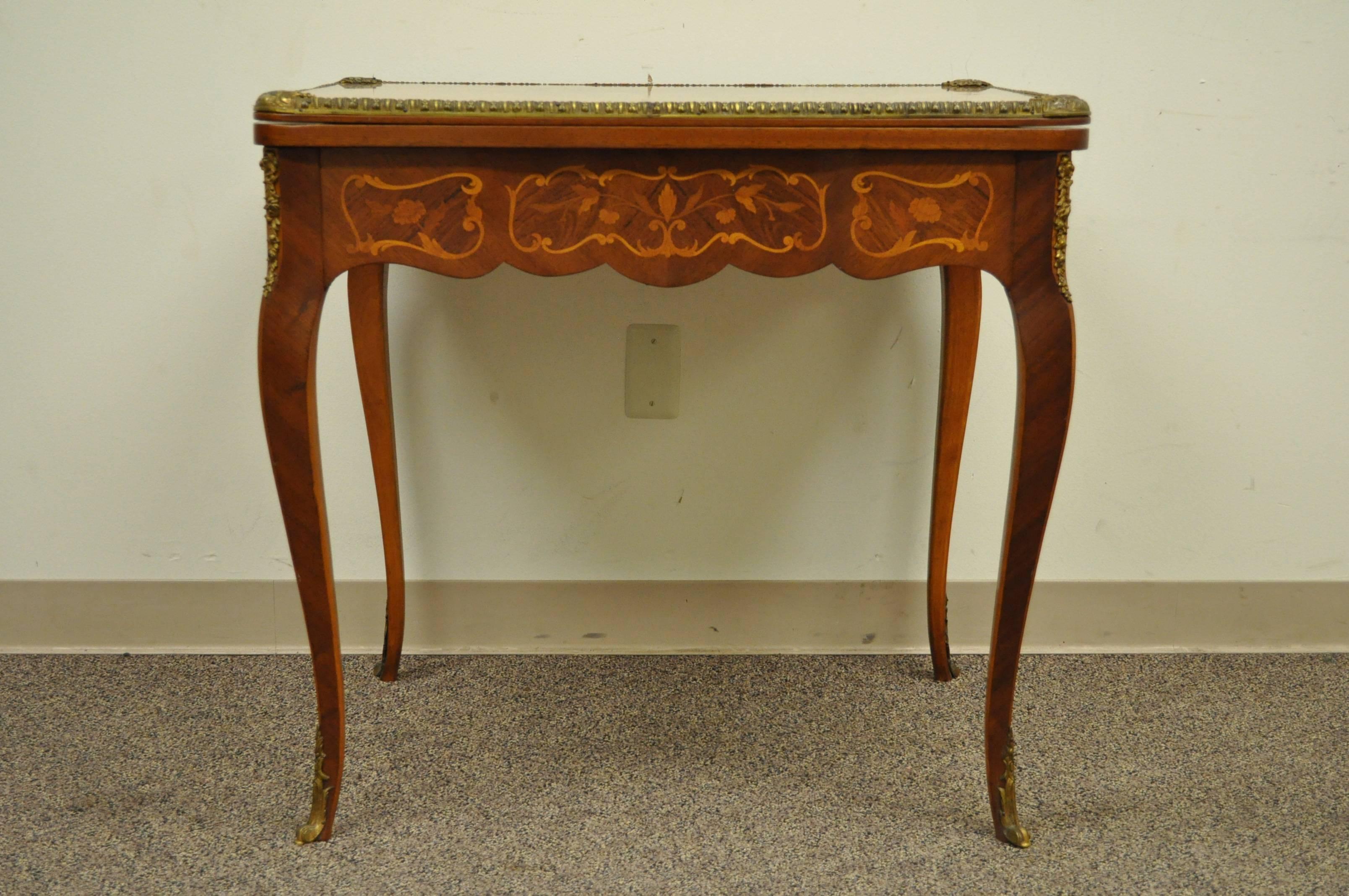 antique game table flip top