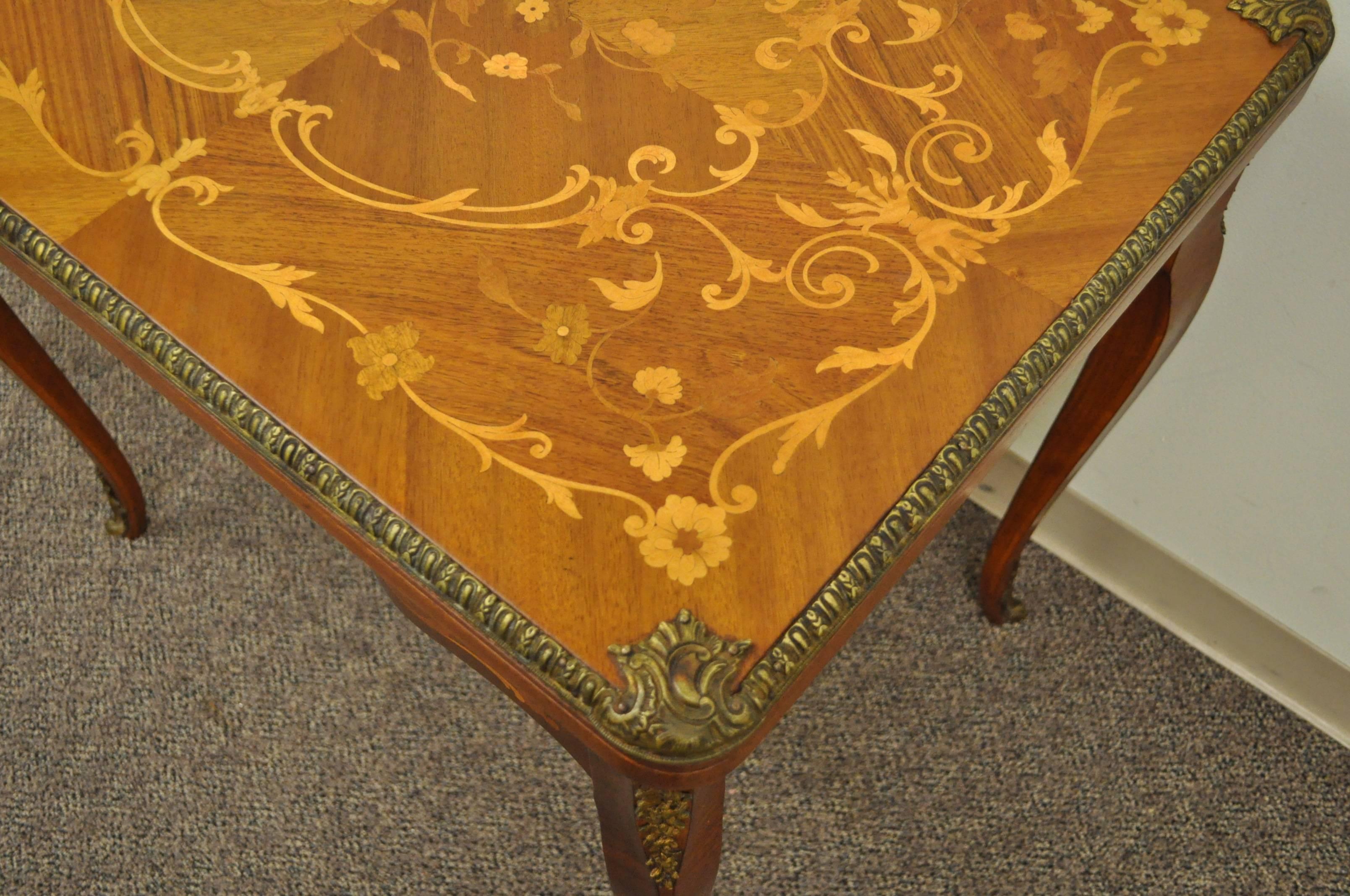 inlaid game table