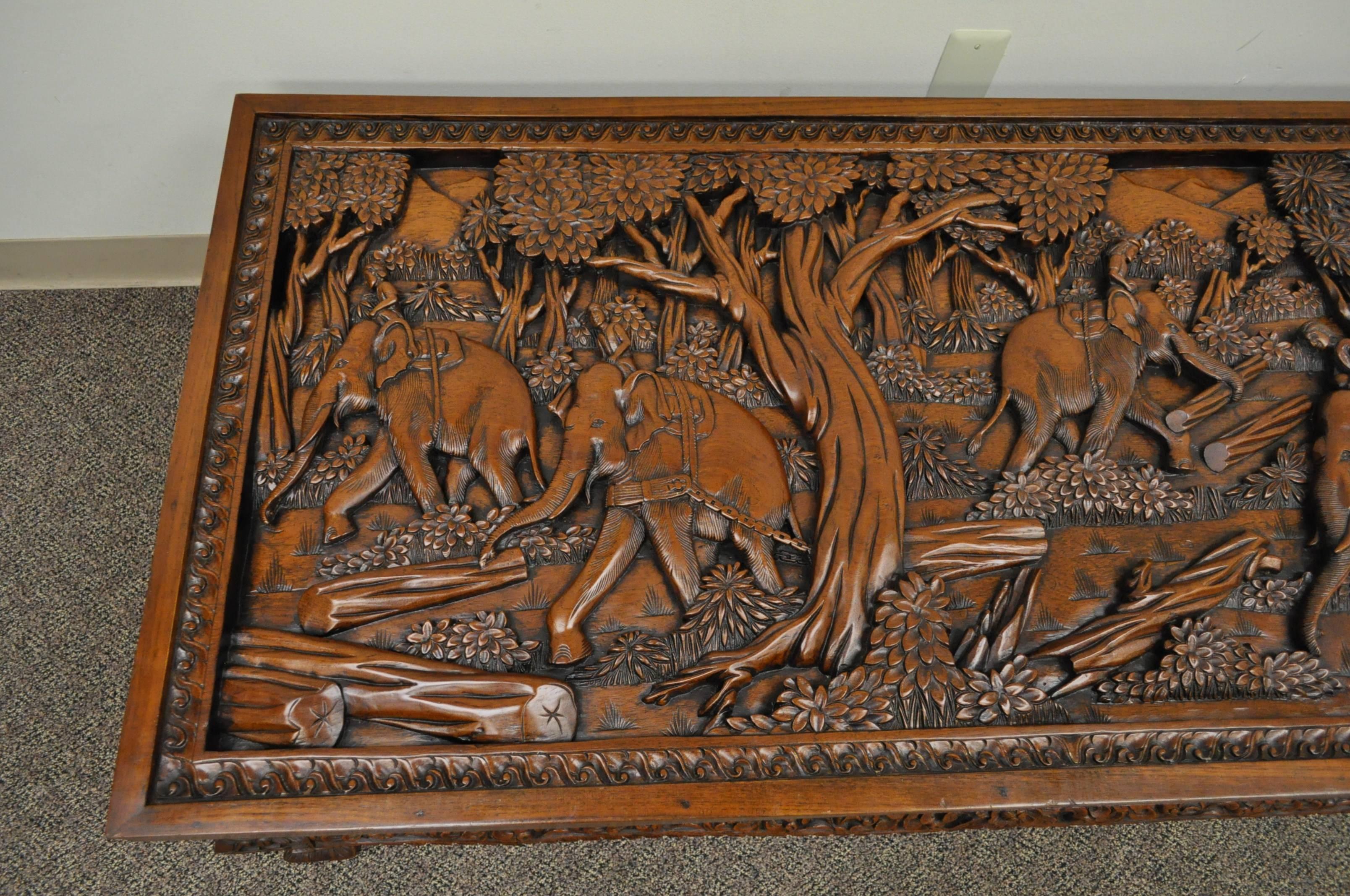 carved asian coffee table