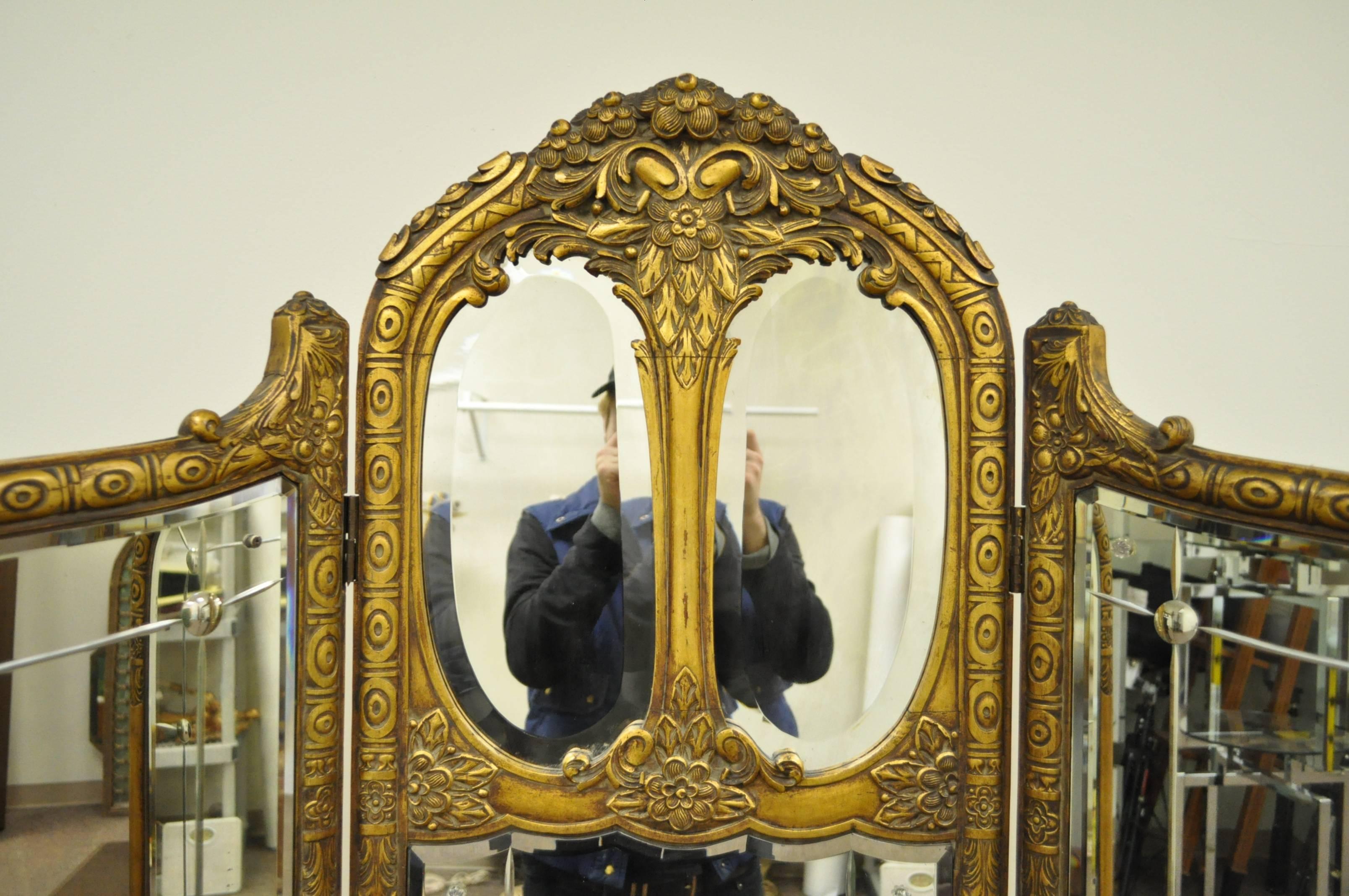 three section mirror