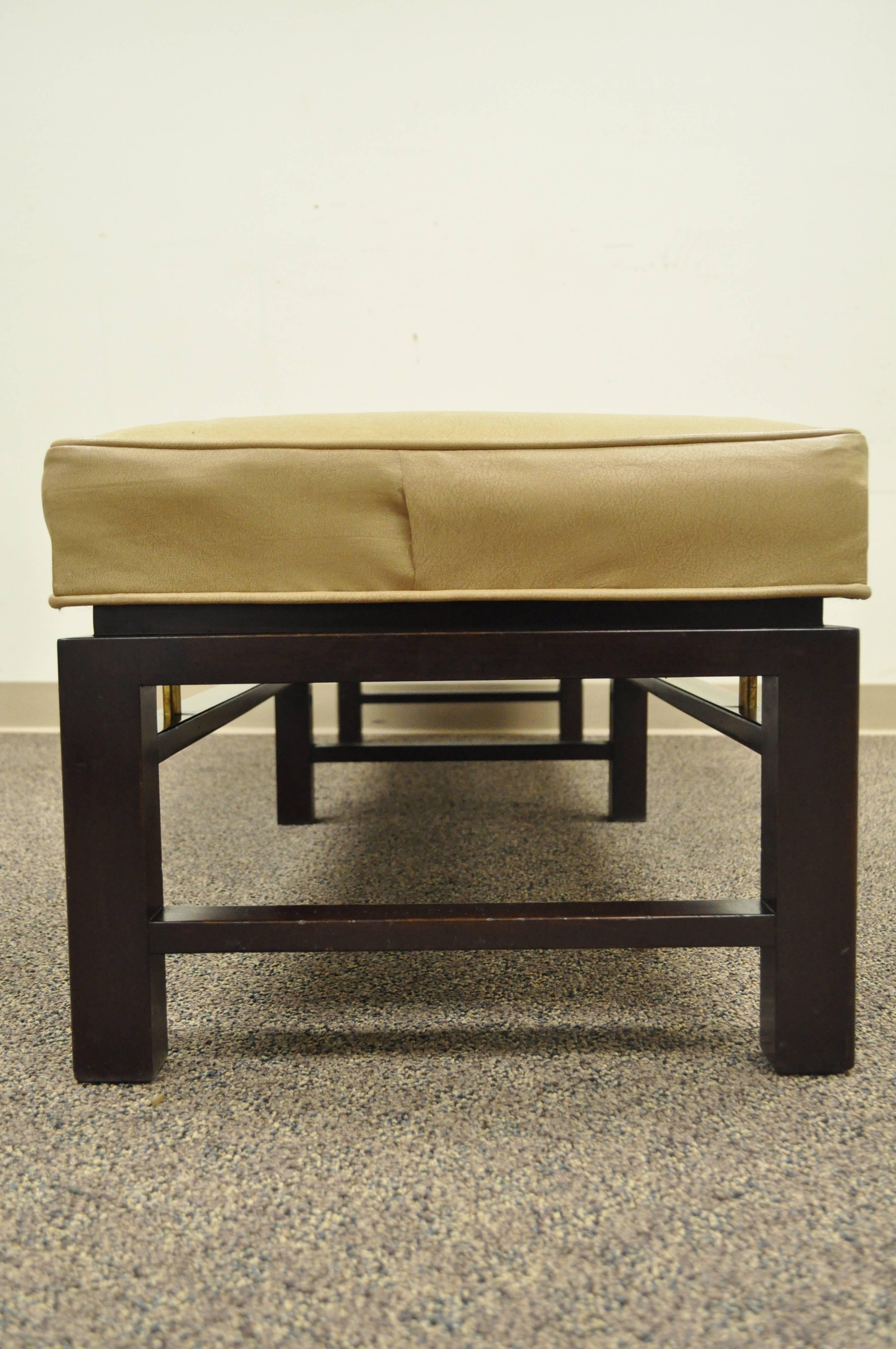 leather upholstered bench