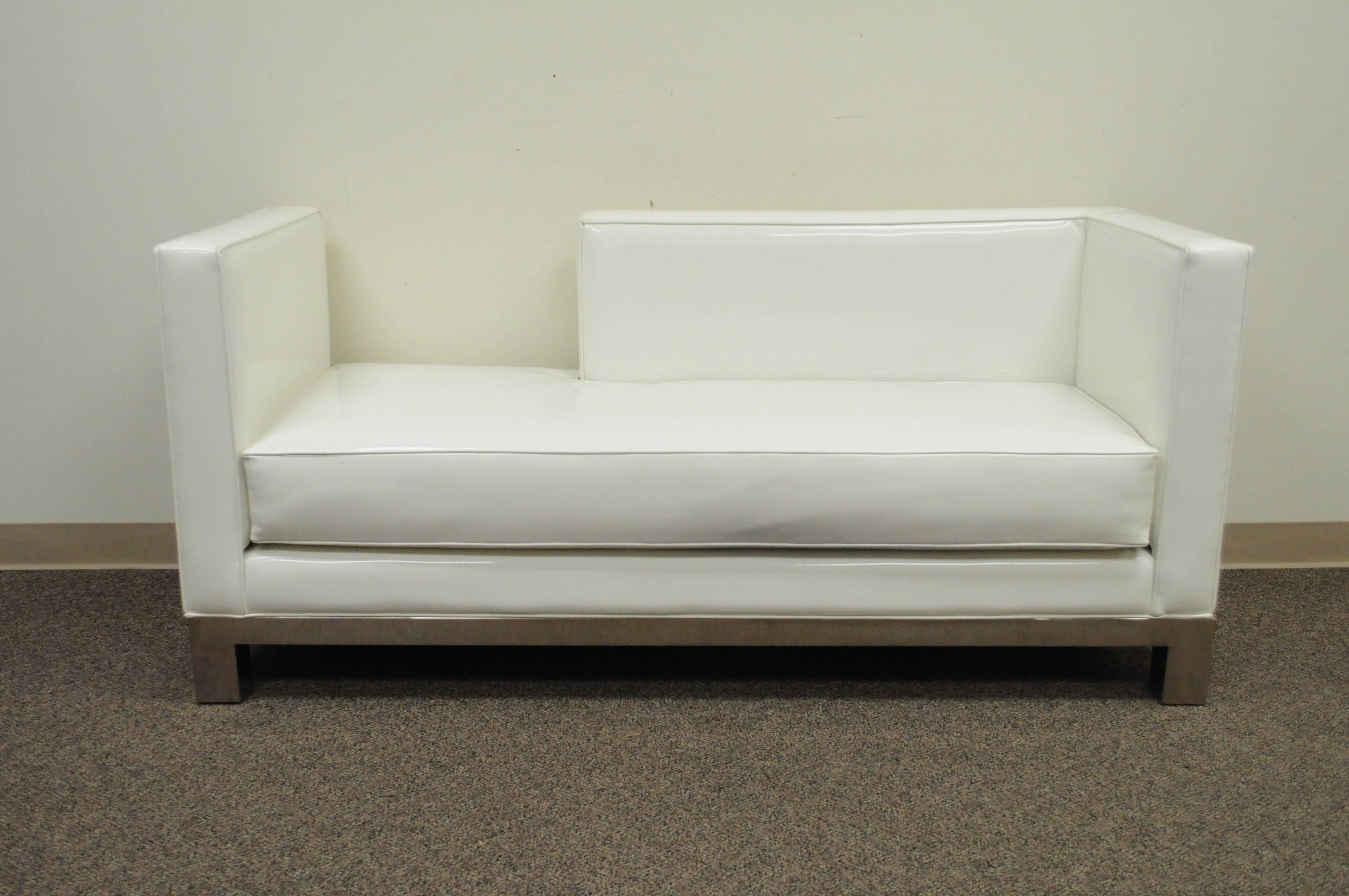 white chaise lounge sofa