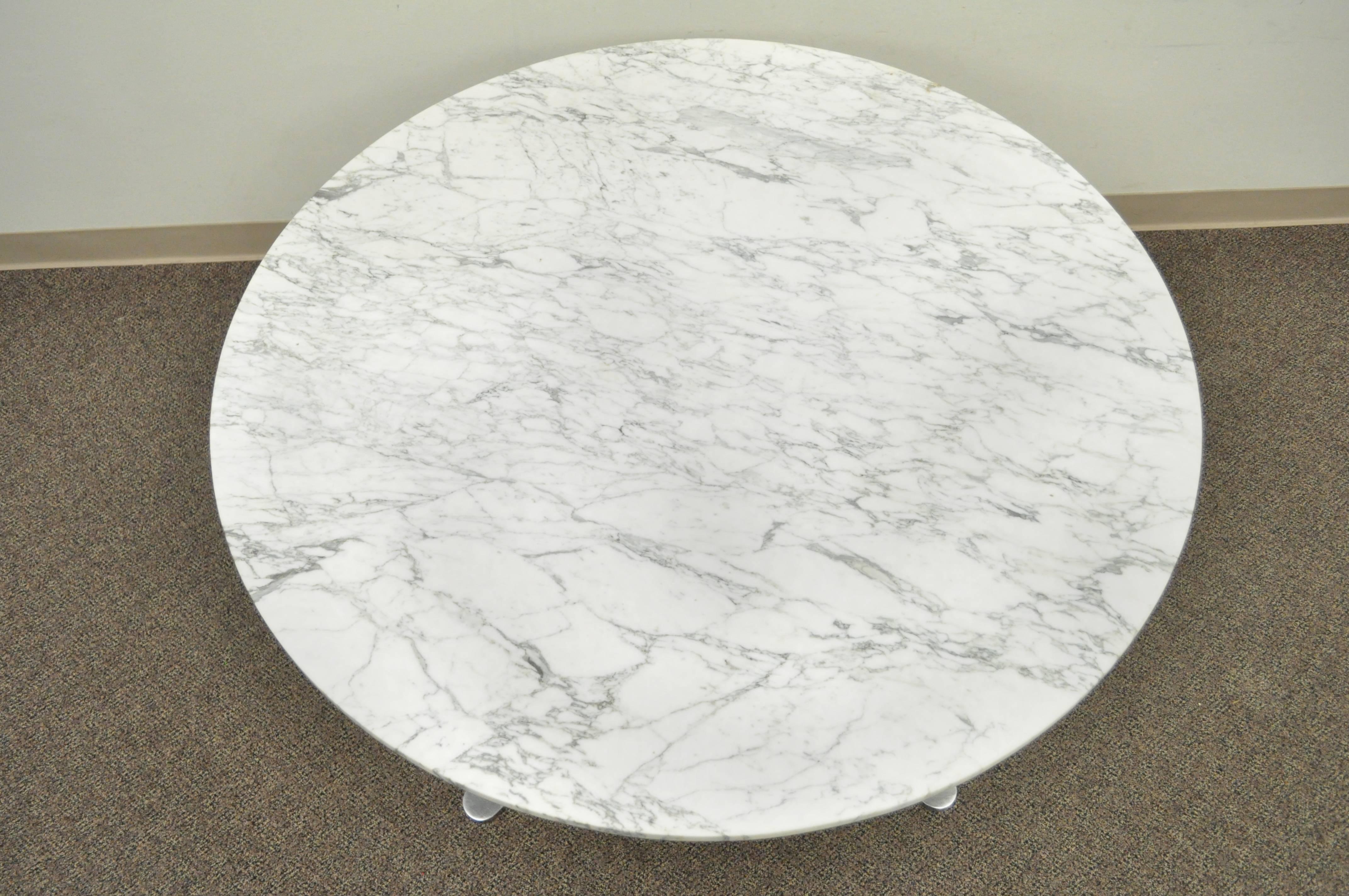 round marble pedestal dining table