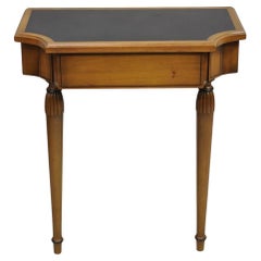 Vintage French Regency Style Cherry Small Wall Mount Console Table w/ Drawer