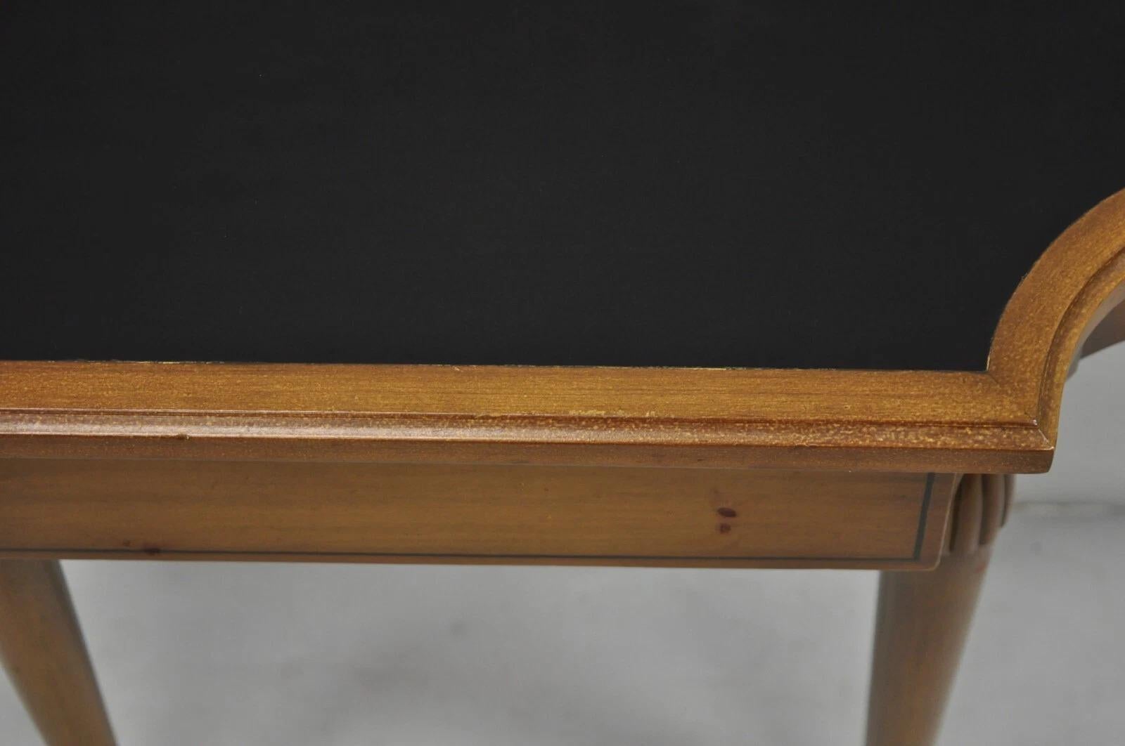 Vintage French Regency Style Cherry Small Wall Mount Console Table w/ Drawer For Sale 1