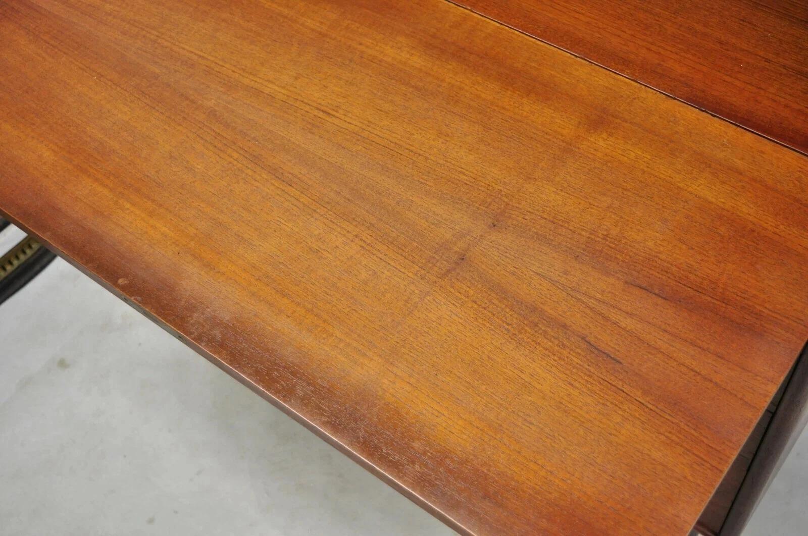 Mid Century Danish Modern Arne Hovmand Olsen MK Teak Drop Front Secretary Desk For Sale 3