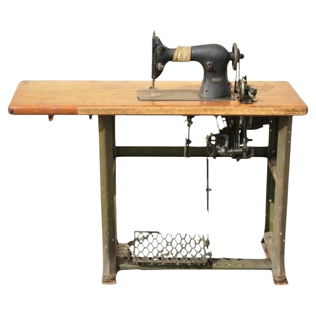 Antique Kingston Conley Electric Motor Industrial Vintage Sewing Machine
