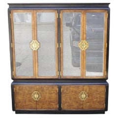 Century Furniture Co Chin Hua Burl Wood Chinese Display China Cabinet Bookcase