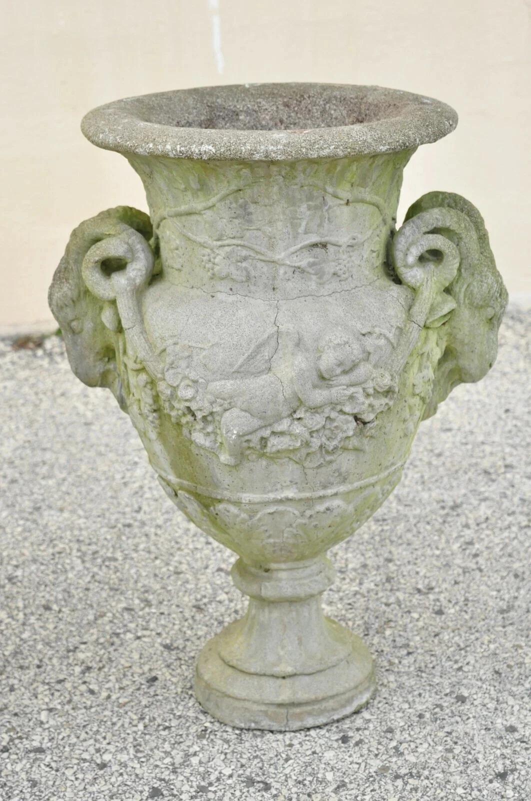 Jardineras Neoclásicas Francesas de Hormigón de 28
